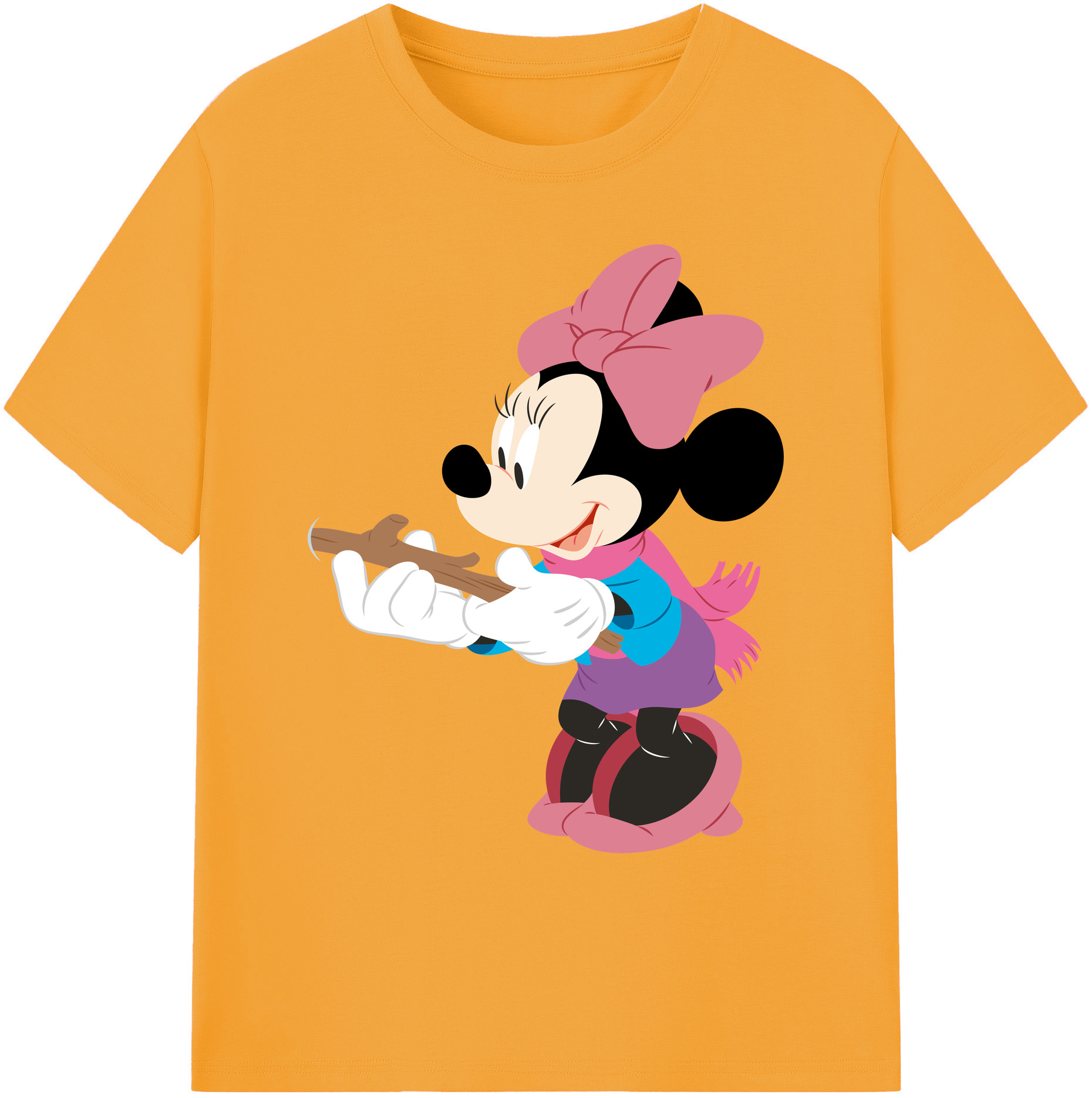ミッキーマウス Mickey Mouse 綿100％ メンズ半袖Tシャツ｜肌触りやわらか＆通気性
