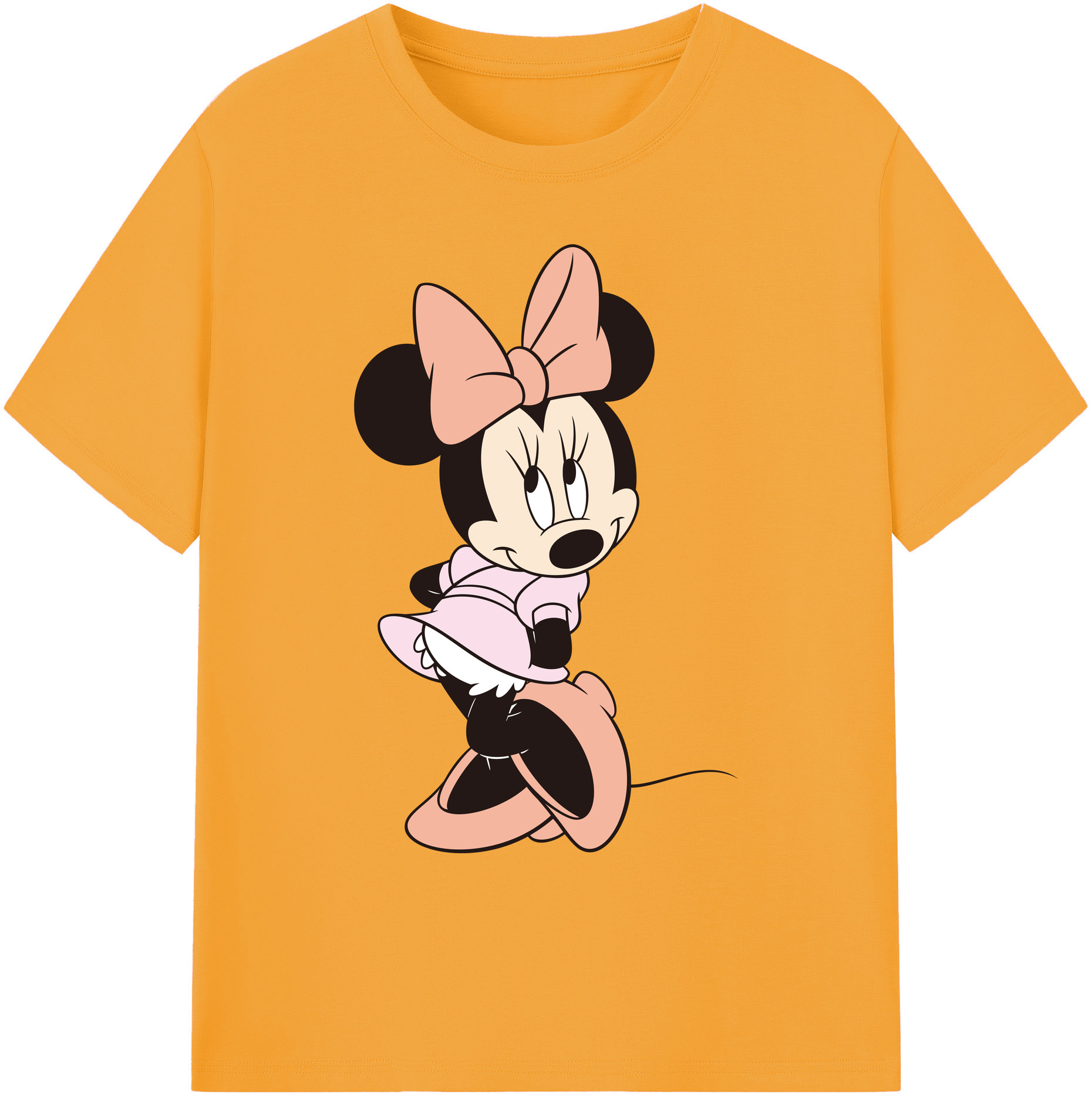 ミッキーマウス Mickey Mouse 綿100％ メンズ半袖Tシャツ｜肌触りやわらか＆通気性