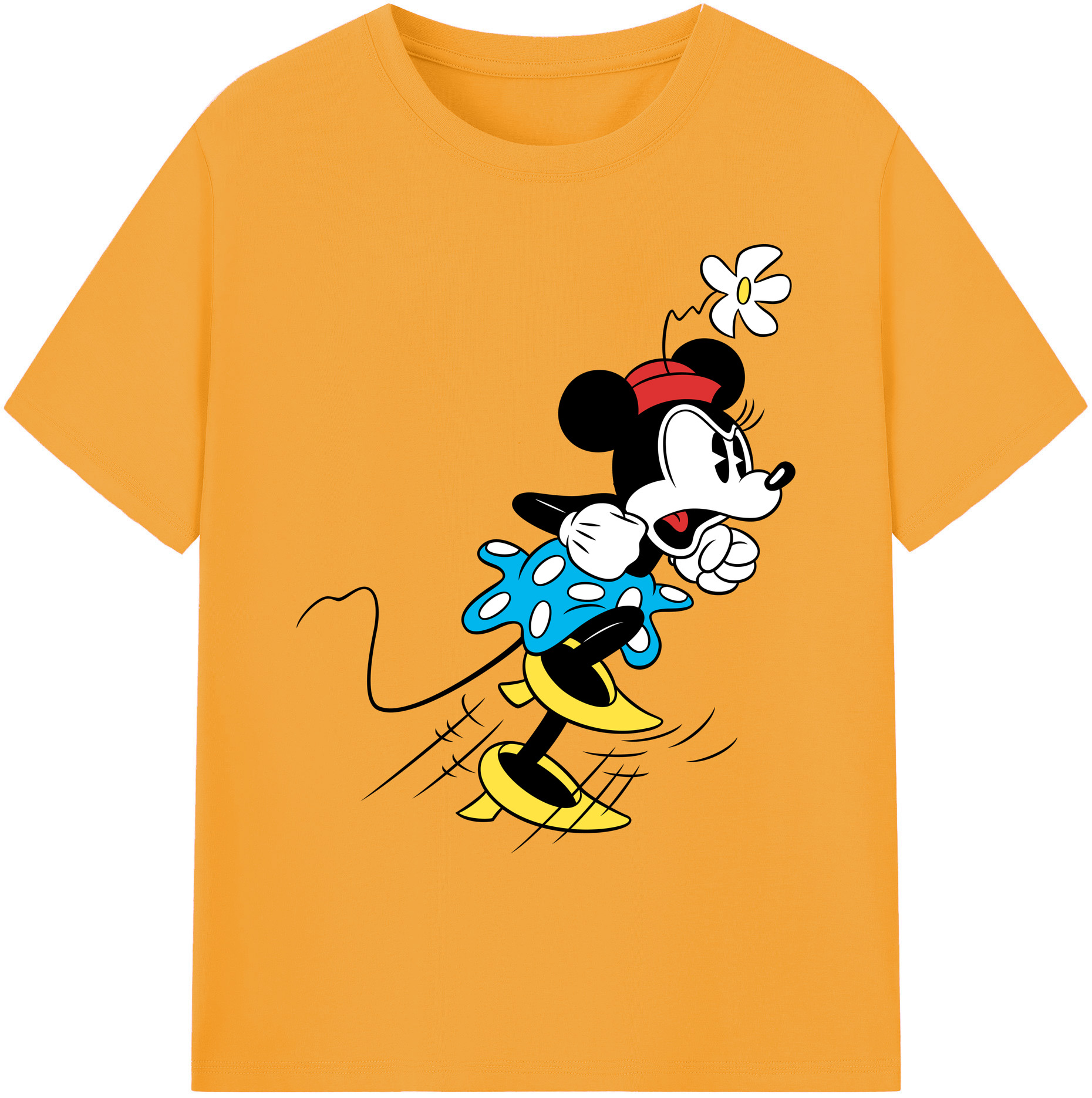ミッキーマウス Mickey Mouse 綿100％ メンズ半袖Tシャツ｜肌触りやわらか＆通気性