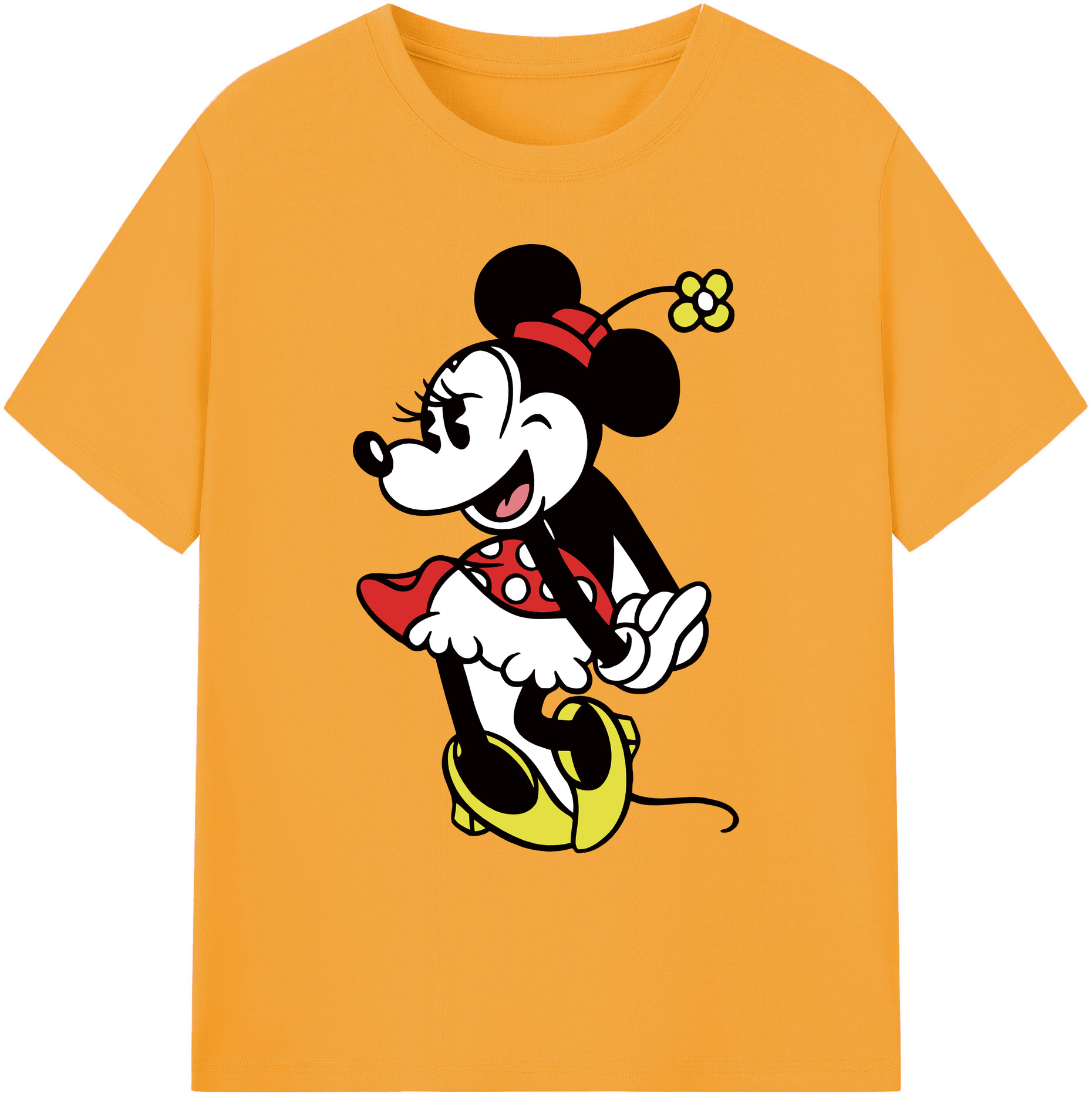 ミッキーマウス Mickey Mouse 綿100％ メンズ半袖Tシャツ｜肌触りやわらか＆通気性