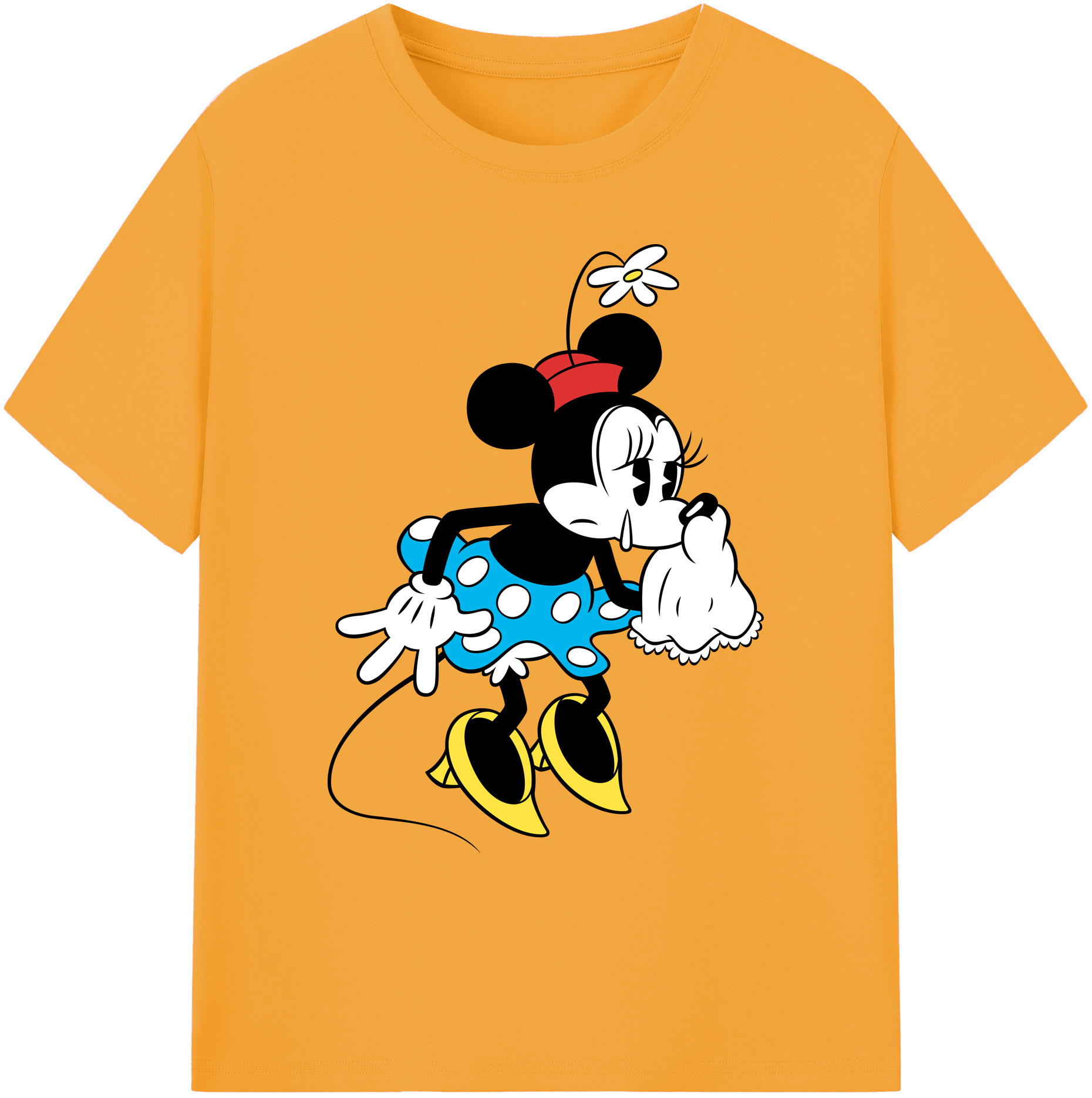 ミッキーマウス Mickey Mouse 綿100％ メンズ半袖Tシャツ｜肌触りやわらか＆通気性