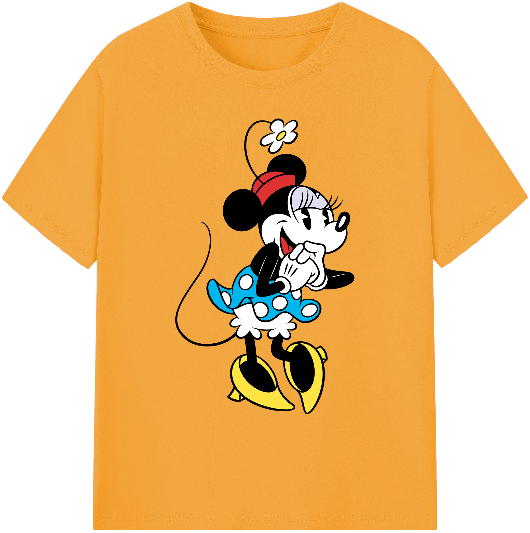 ミッキーマウス Mickey Mouse 綿100％ メンズ半袖Tシャツ｜肌触りやわらか＆通気性