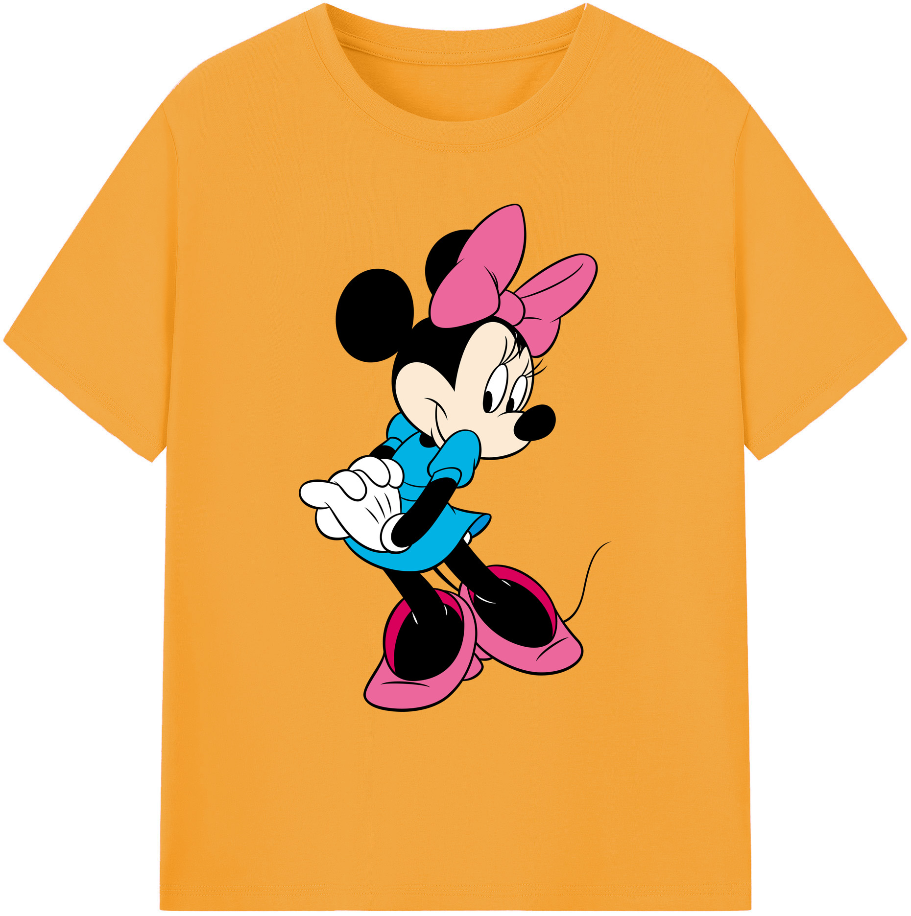 ミッキーマウス Mickey Mouse 綿100％ メンズ半袖Tシャツ｜肌触りやわらか＆通気性