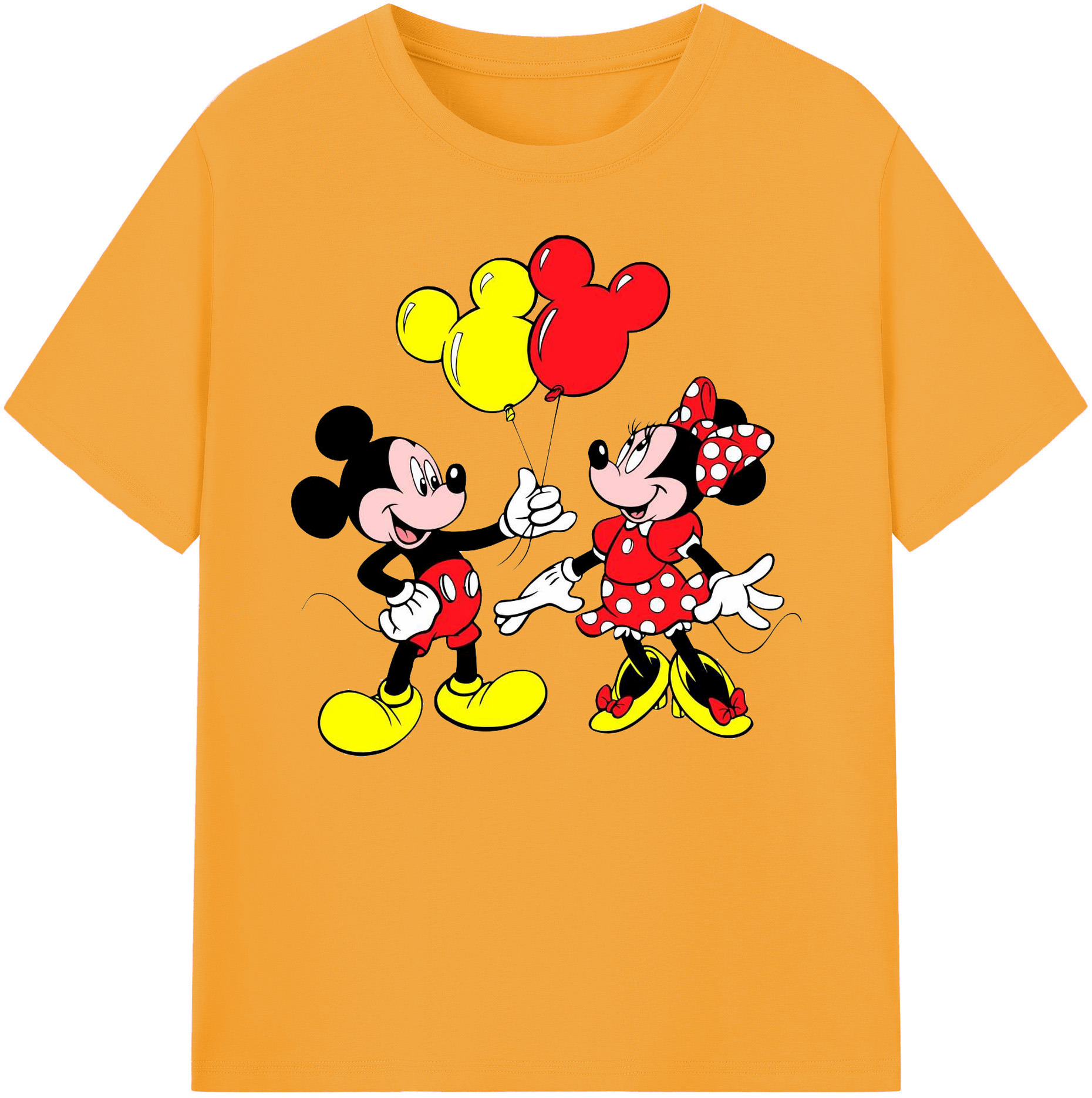ミッキーマウス Mickey Mouse 綿100％ メンズ半袖Tシャツ｜肌触りやわらか＆通気性