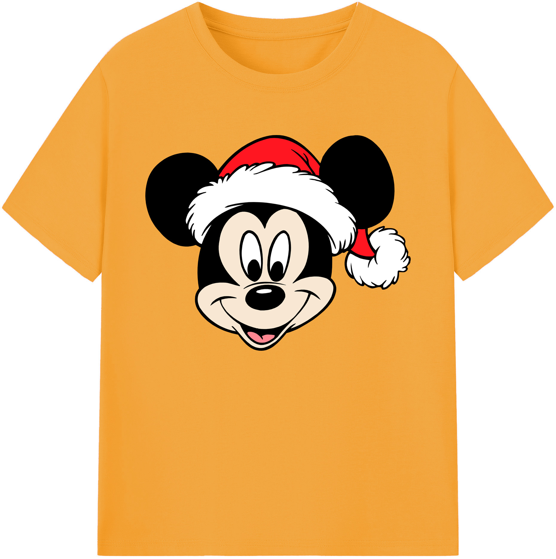 ミッキーマウス Mickey Mouse 綿100％ メンズ半袖Tシャツ｜肌触りやわらか＆通気性