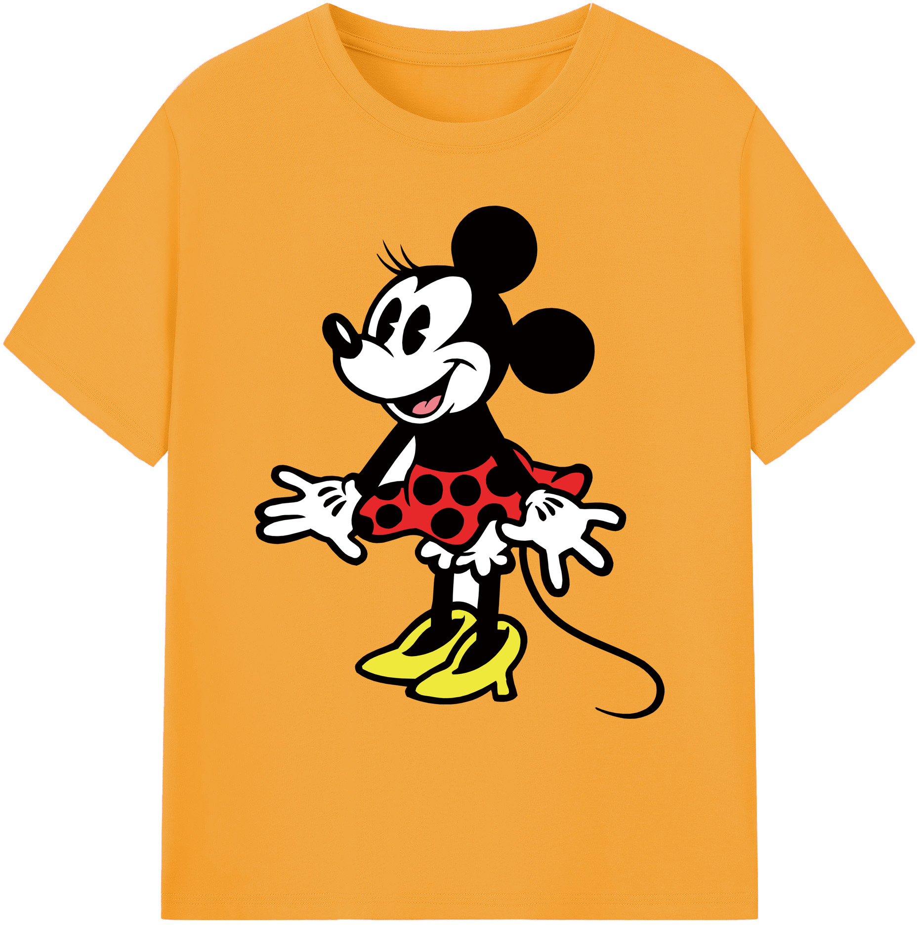 ミッキーマウス Mickey Mouse 綿100％ メンズ半袖Tシャツ｜肌触りやわらか＆通気性