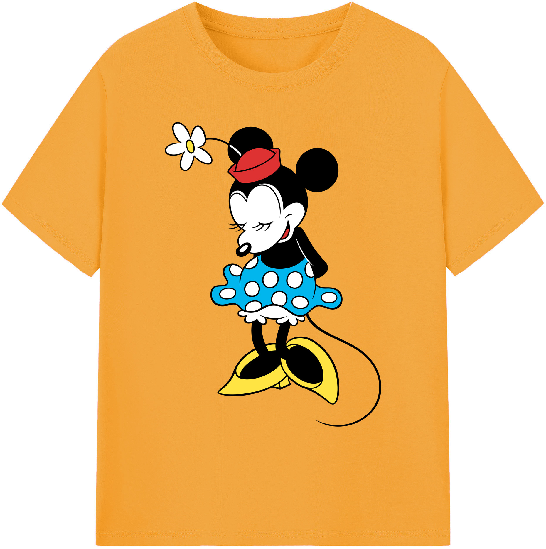 ミッキーマウス Mickey Mouse 綿100％ メンズ半袖Tシャツ｜肌触りやわらか＆通気性