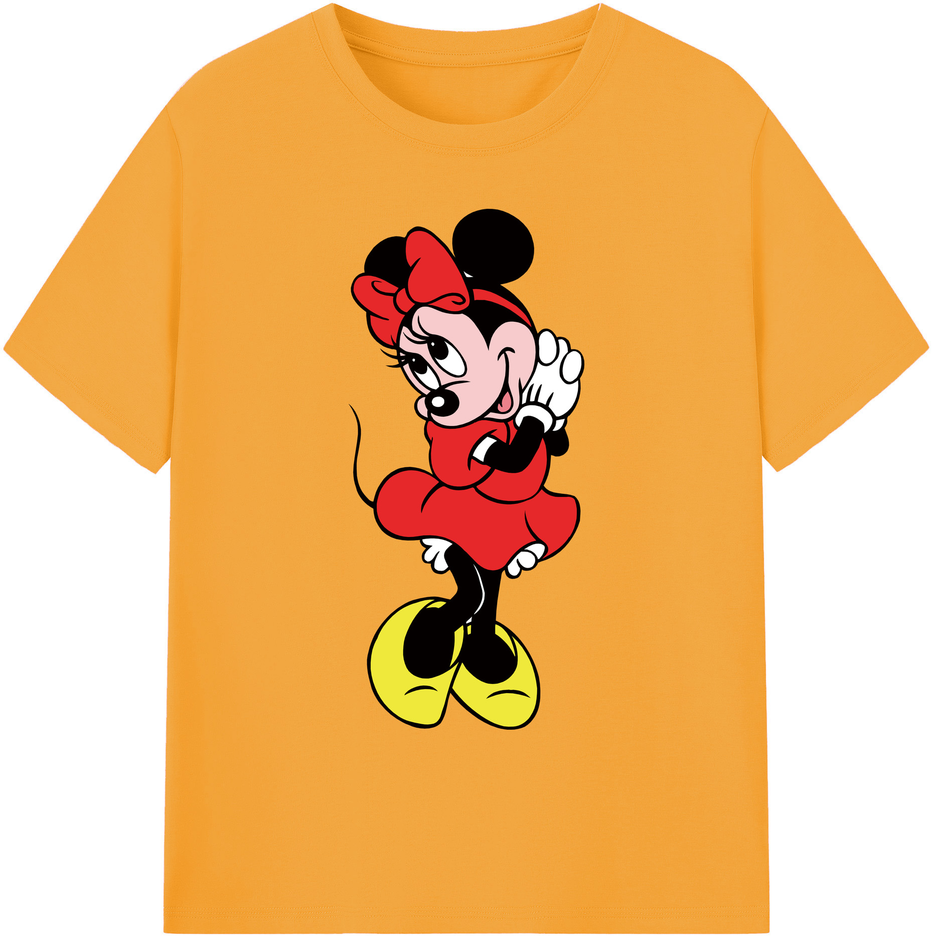 ミッキーマウス Mickey Mouse 綿100％ メンズ半袖Tシャツ｜肌触りやわらか＆通気性