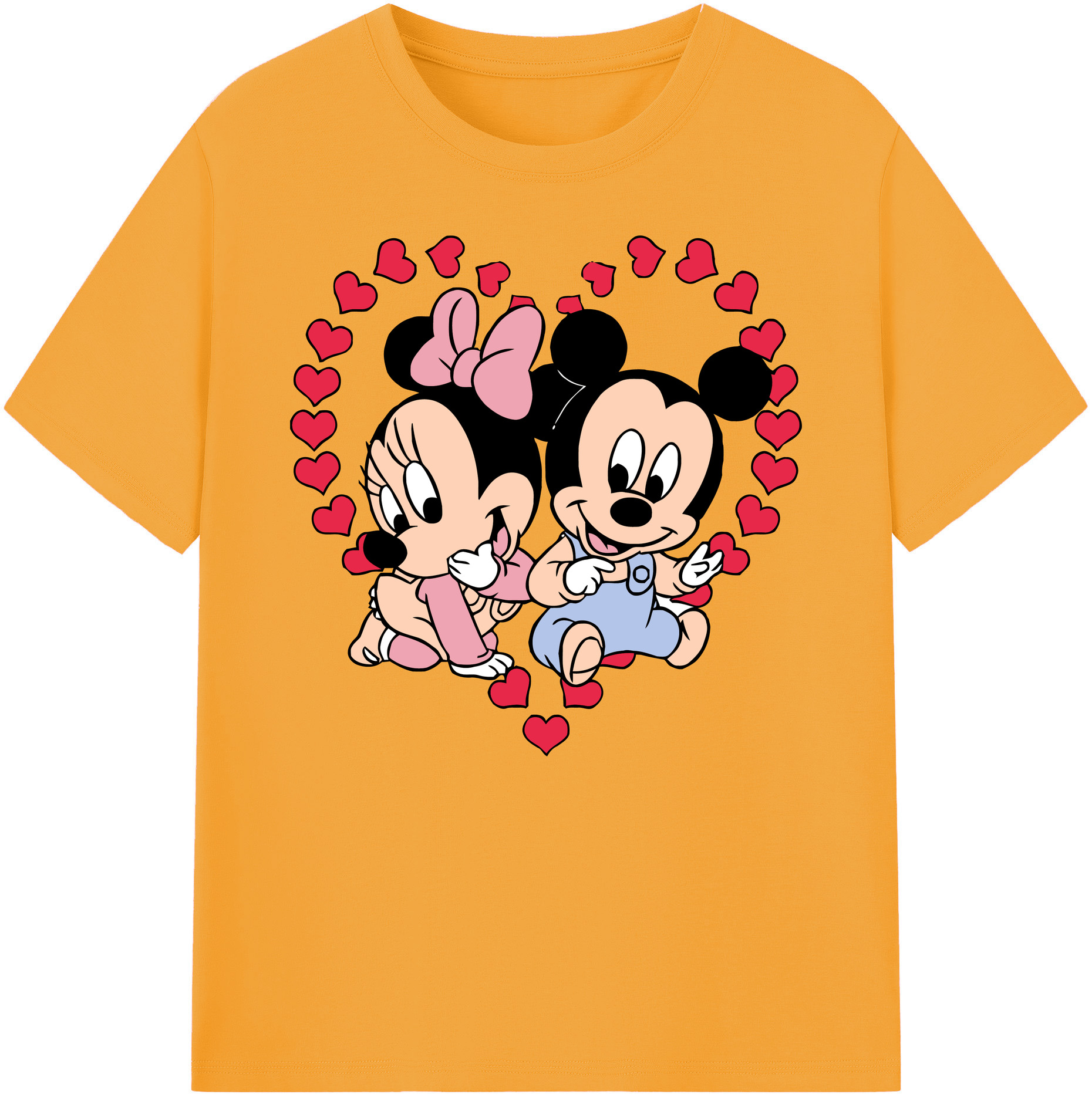 ミッキーマウス Mickey Mouse 綿100％ メンズ半袖Tシャツ｜肌触りやわらか＆通気性
