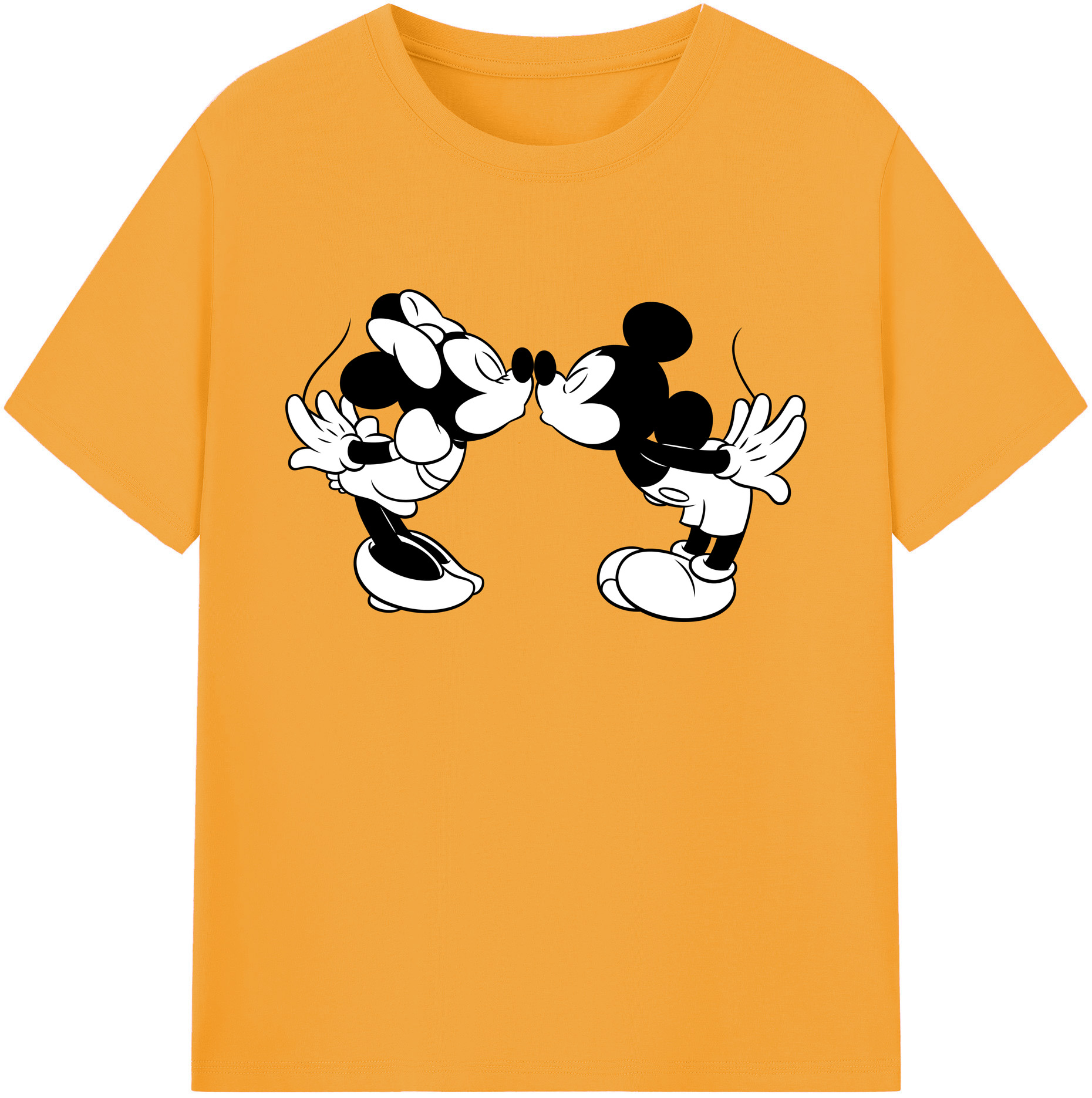 ミッキーマウス Mickey Mouse 綿100％ メンズ半袖Tシャツ｜肌触りやわらか＆通気性
