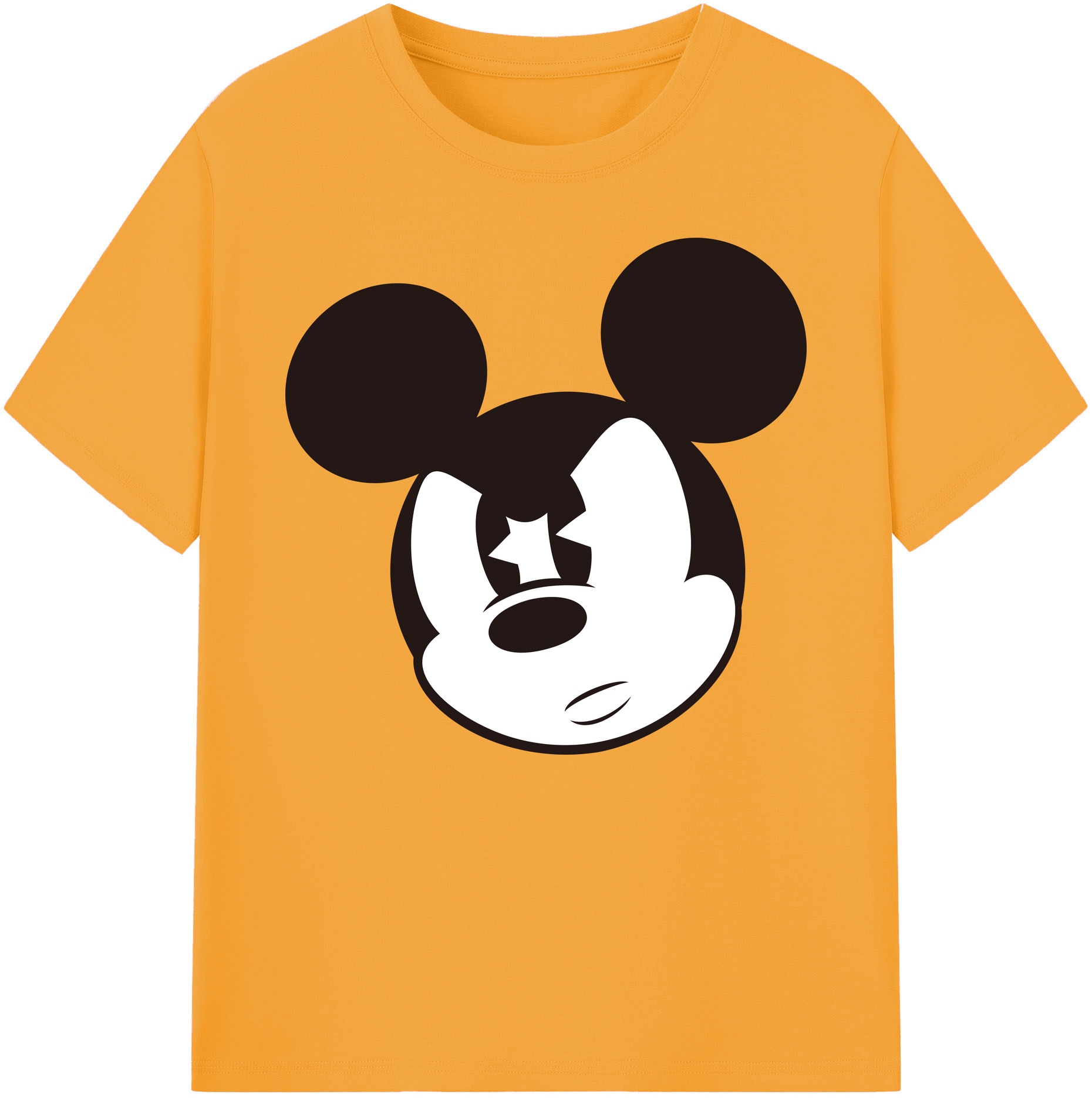 ミッキーマウス Mickey Mouse 綿100％ メンズ半袖Tシャツ｜肌触りやわらか＆通気性