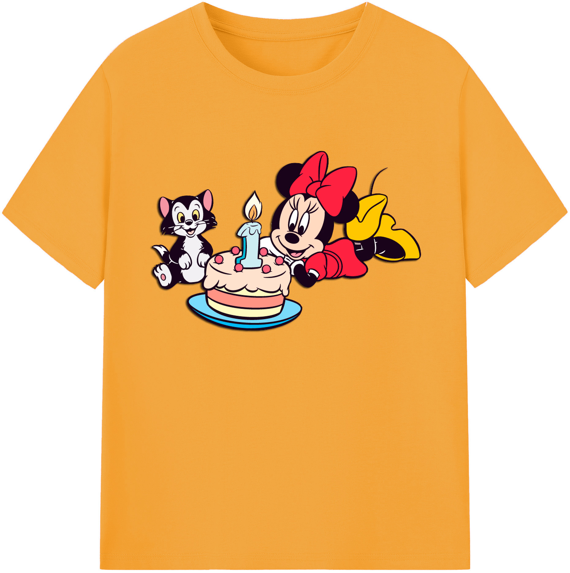 ミッキーマウス Mickey Mouse 綿100％ メンズ半袖Tシャツ｜肌触りやわらか＆通気性