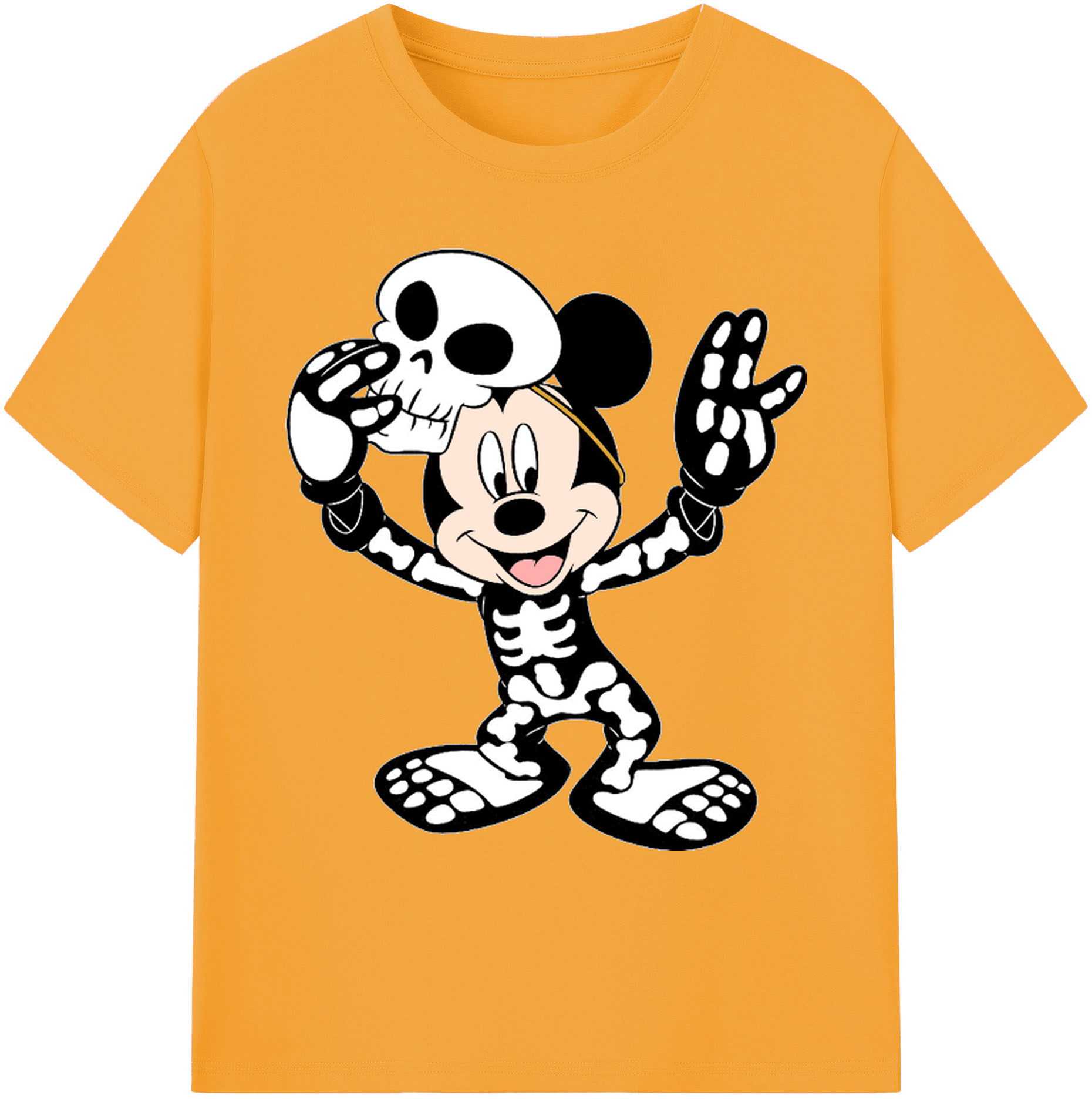 ミッキーマウス Mickey Mouse 綿100％ メンズ半袖Tシャツ｜肌触りやわらか＆通気性