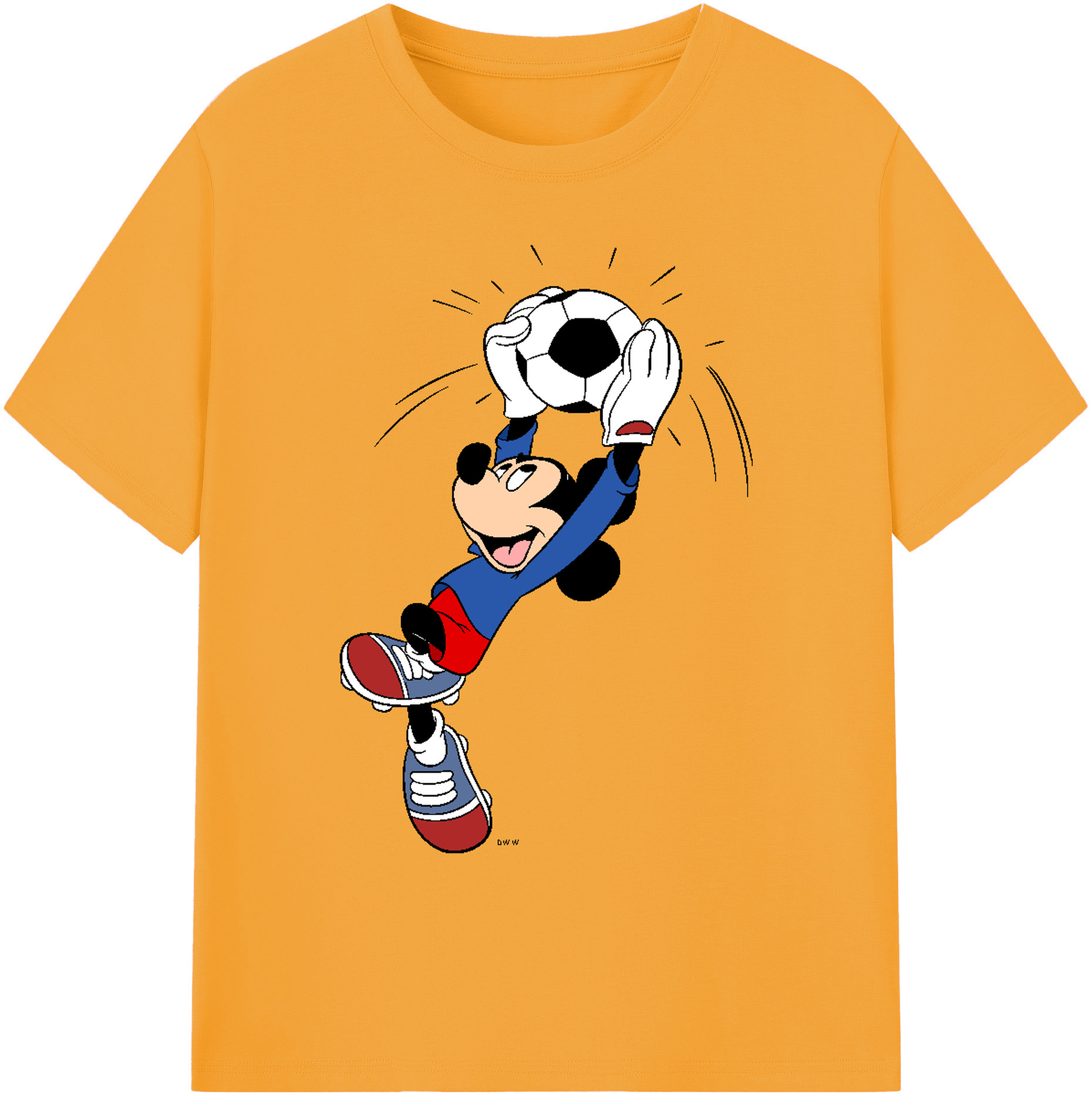 ミッキーマウス Mickey Mouse 綿100％ メンズ半袖Tシャツ｜肌触りやわらか＆通気性