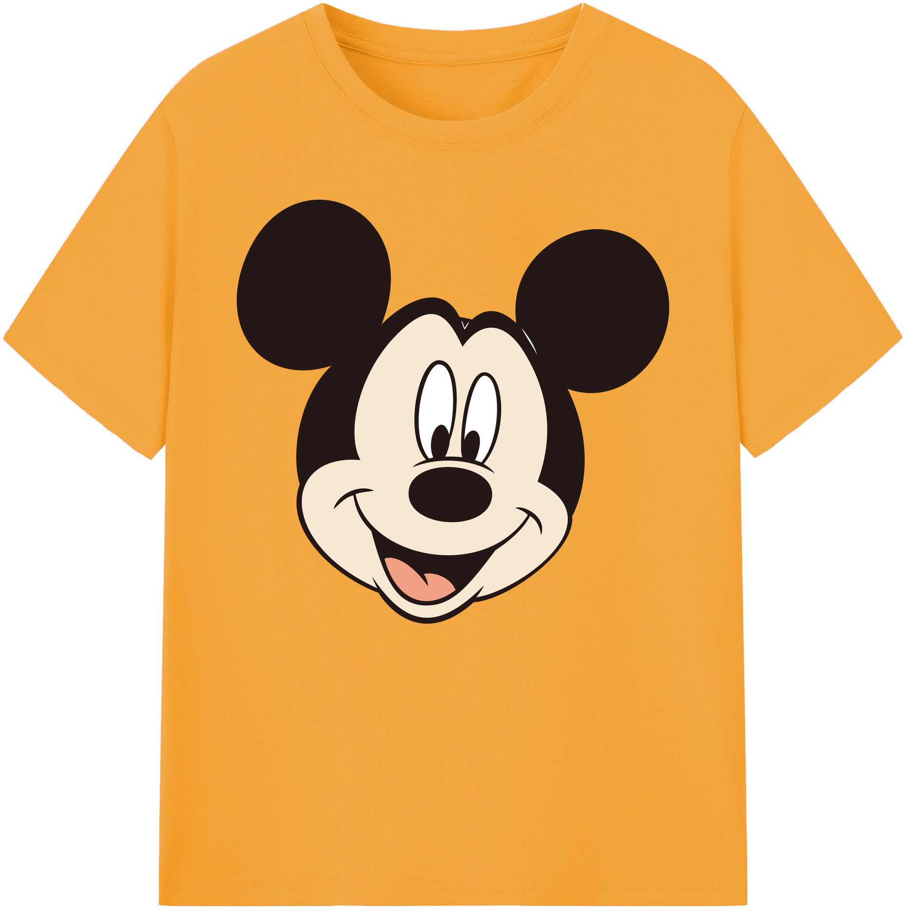 ミッキーマウス Mickey Mouse 綿100％ メンズ半袖Tシャツ｜肌触りやわらか＆通気性