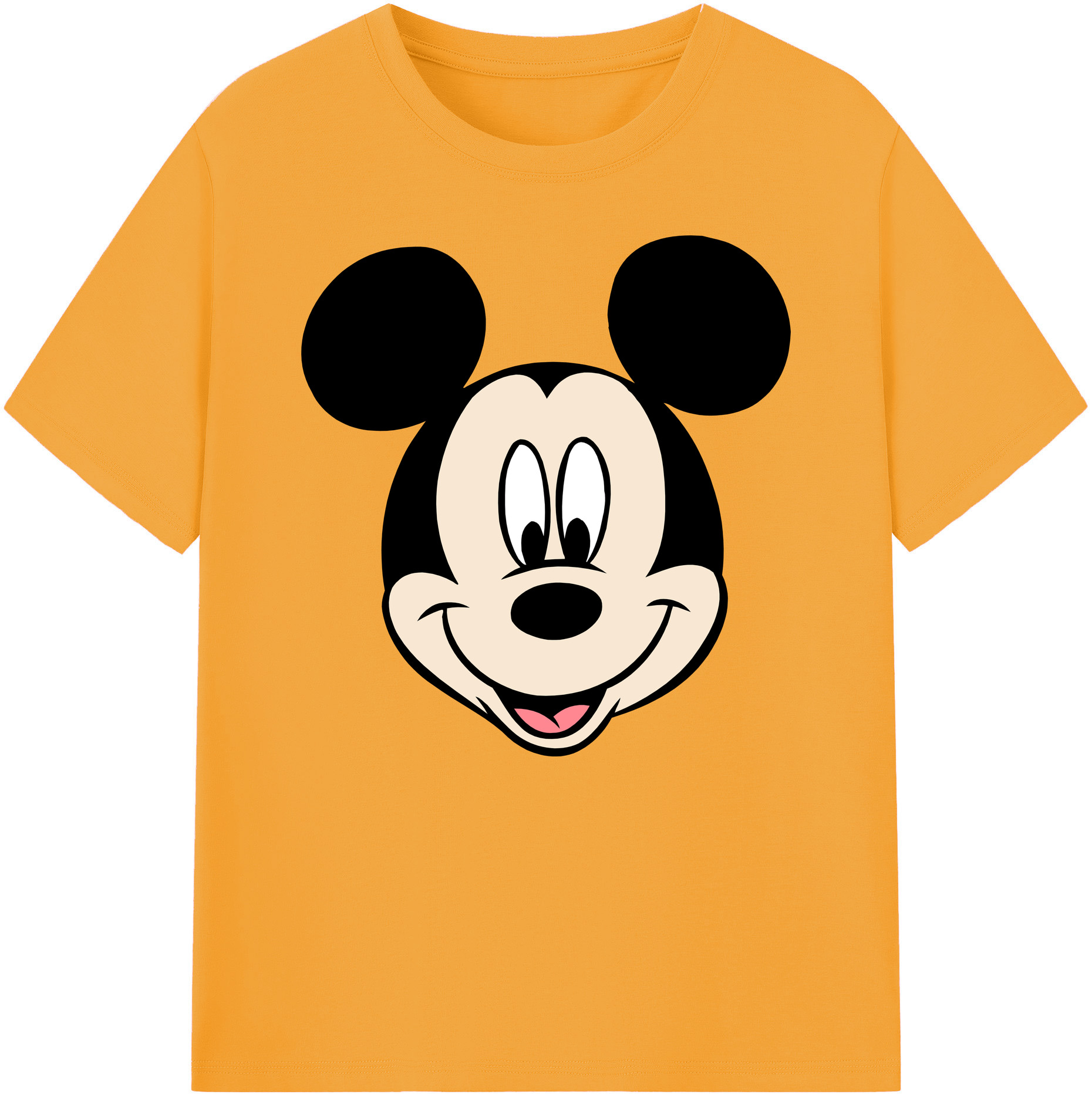 ミッキーマウス Mickey Mouse 綿100％ メンズ半袖Tシャツ｜肌触りやわらか＆通気性