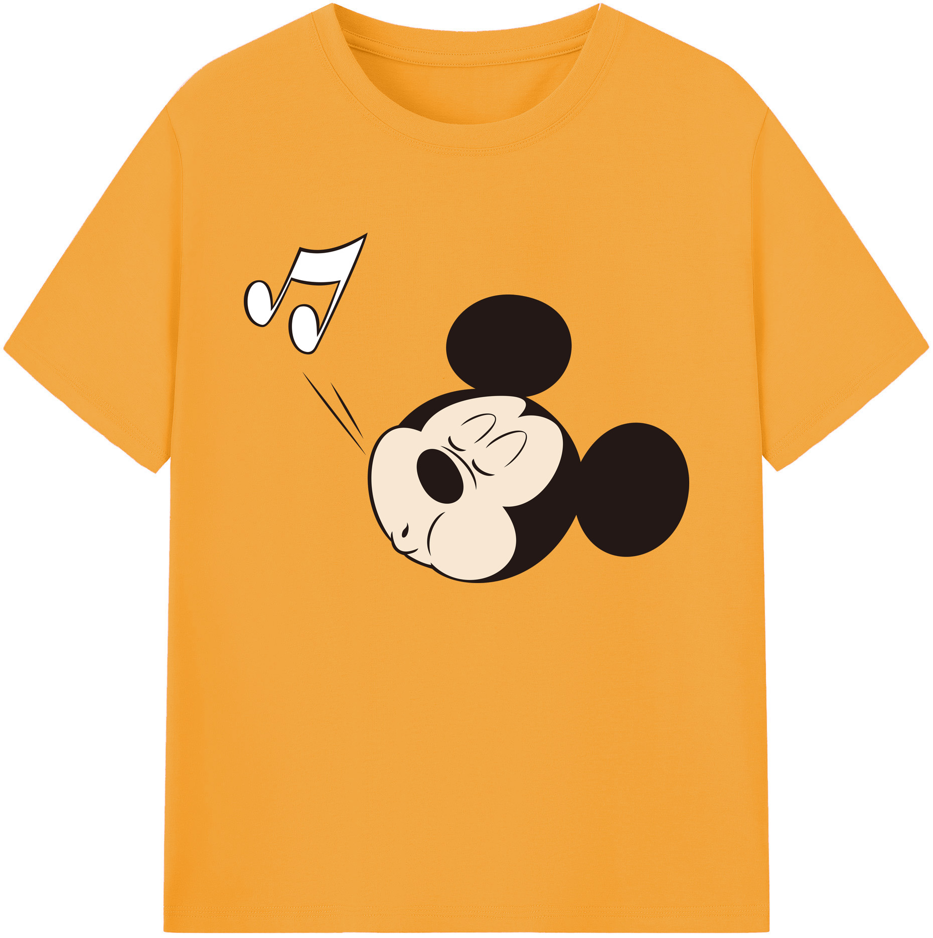 ミッキーマウス Mickey Mouse 綿100％ メンズ半袖Tシャツ｜肌触りやわらか＆通気性
