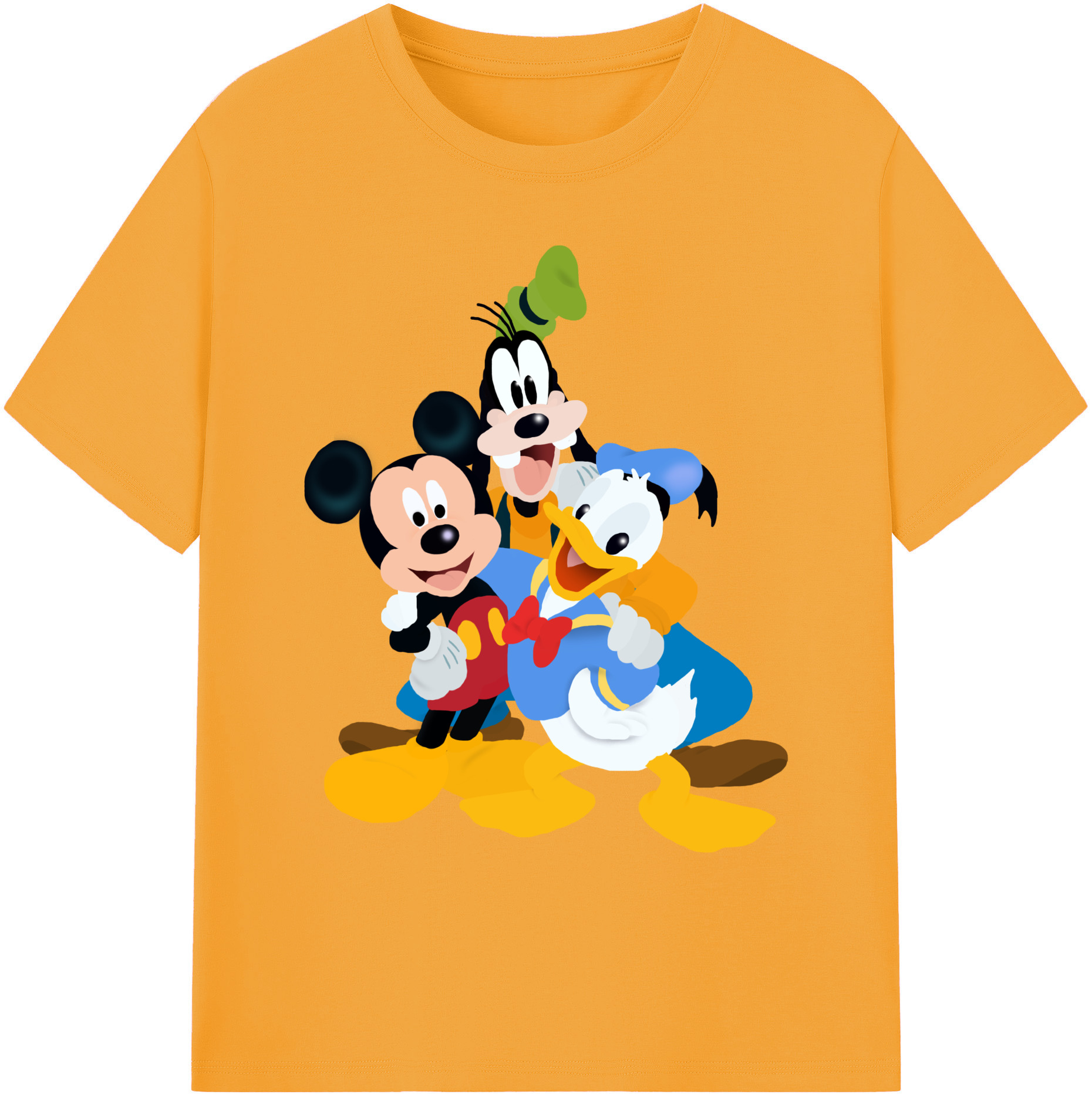 ミッキーマウス Mickey Mouse 綿100％ メンズ半袖Tシャツ｜肌触りやわらか＆通気性