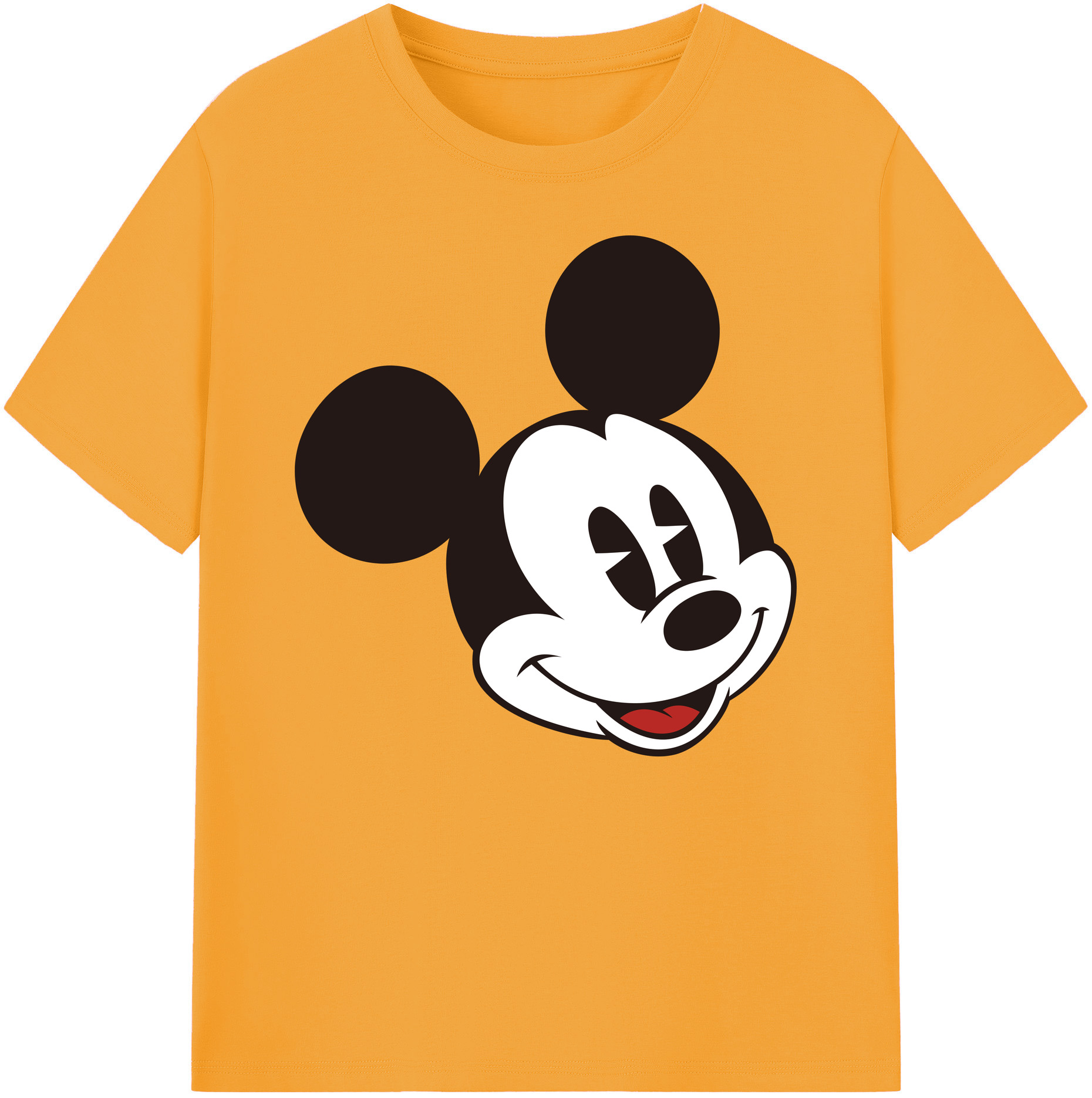 ミッキーマウス Mickey Mouse 綿100％ メンズ半袖Tシャツ｜肌触りやわらか＆通気性