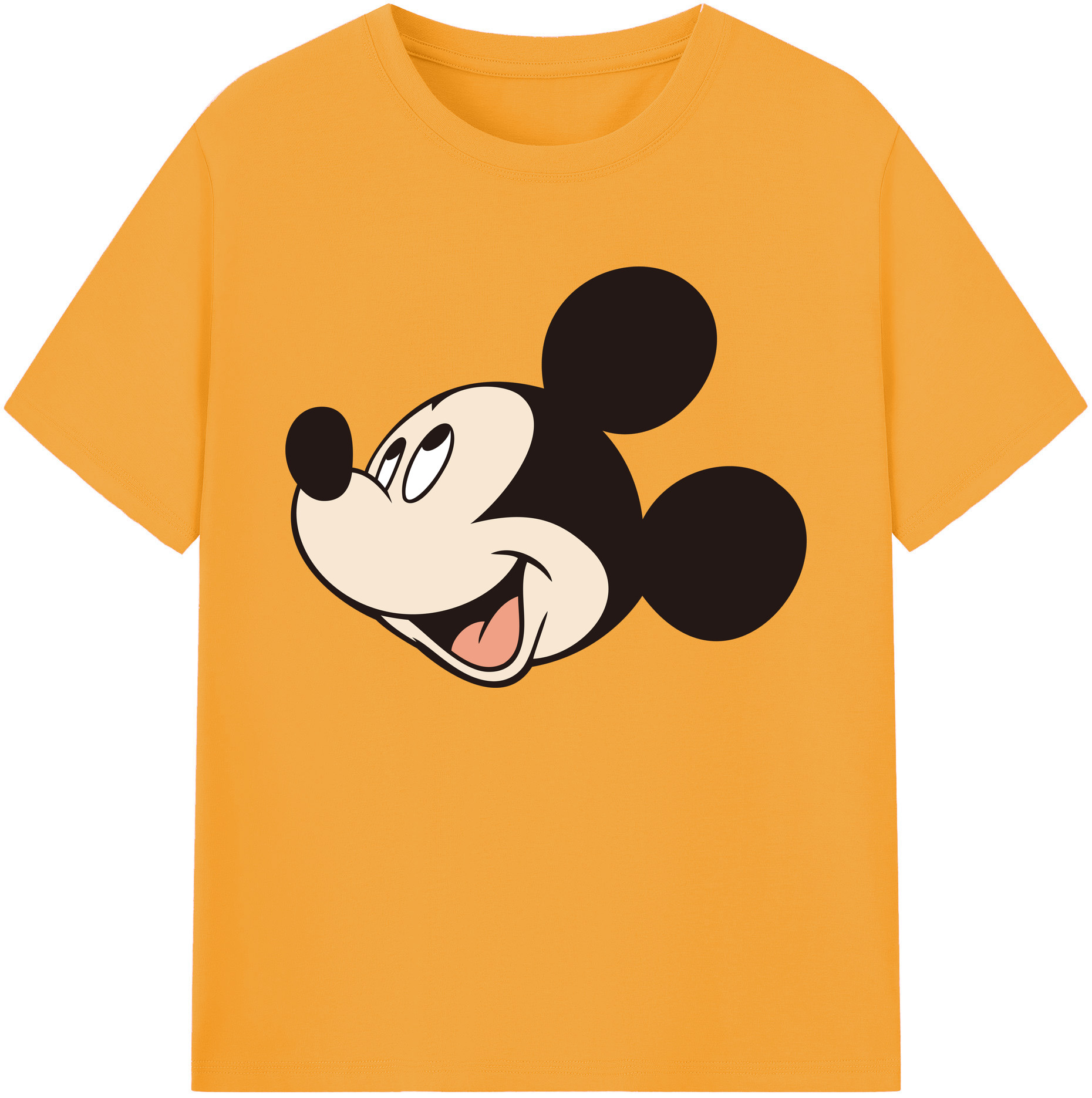 ミッキーマウス Mickey Mouse 綿100％ メンズ半袖Tシャツ｜肌触りやわらか＆通気性