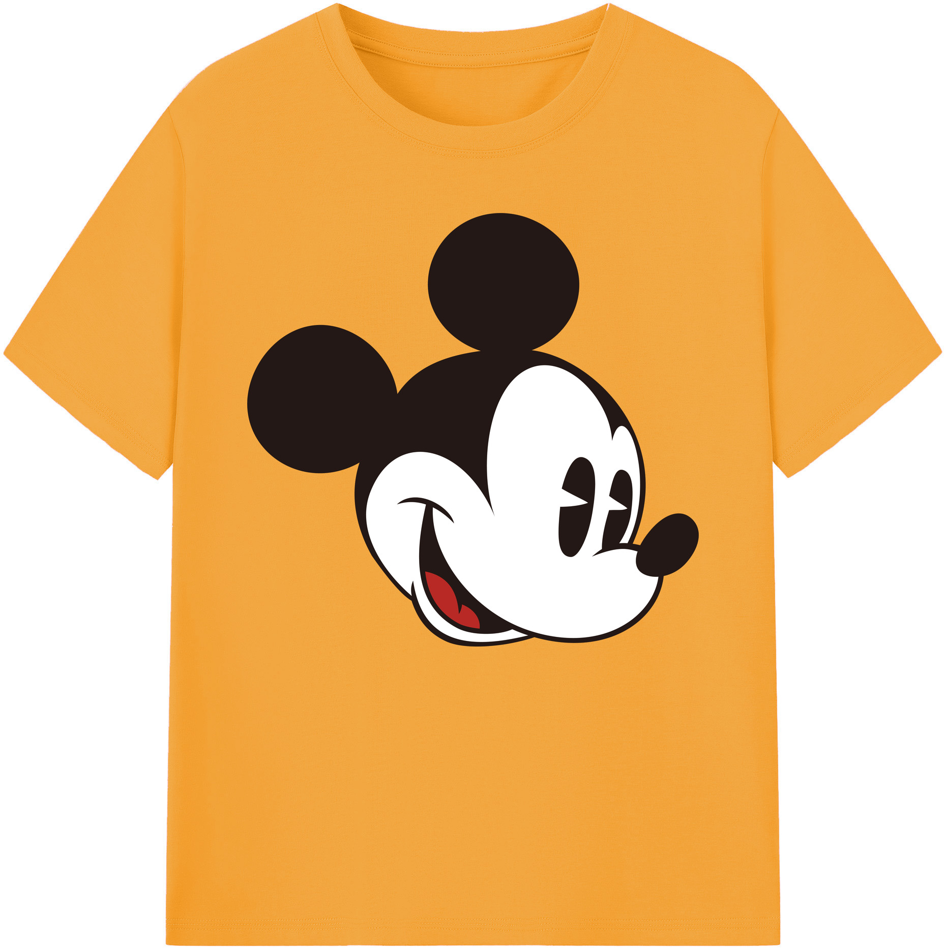 ミッキーマウス Mickey Mouse 綿100％ メンズ半袖Tシャツ｜肌触りやわらか＆通気性