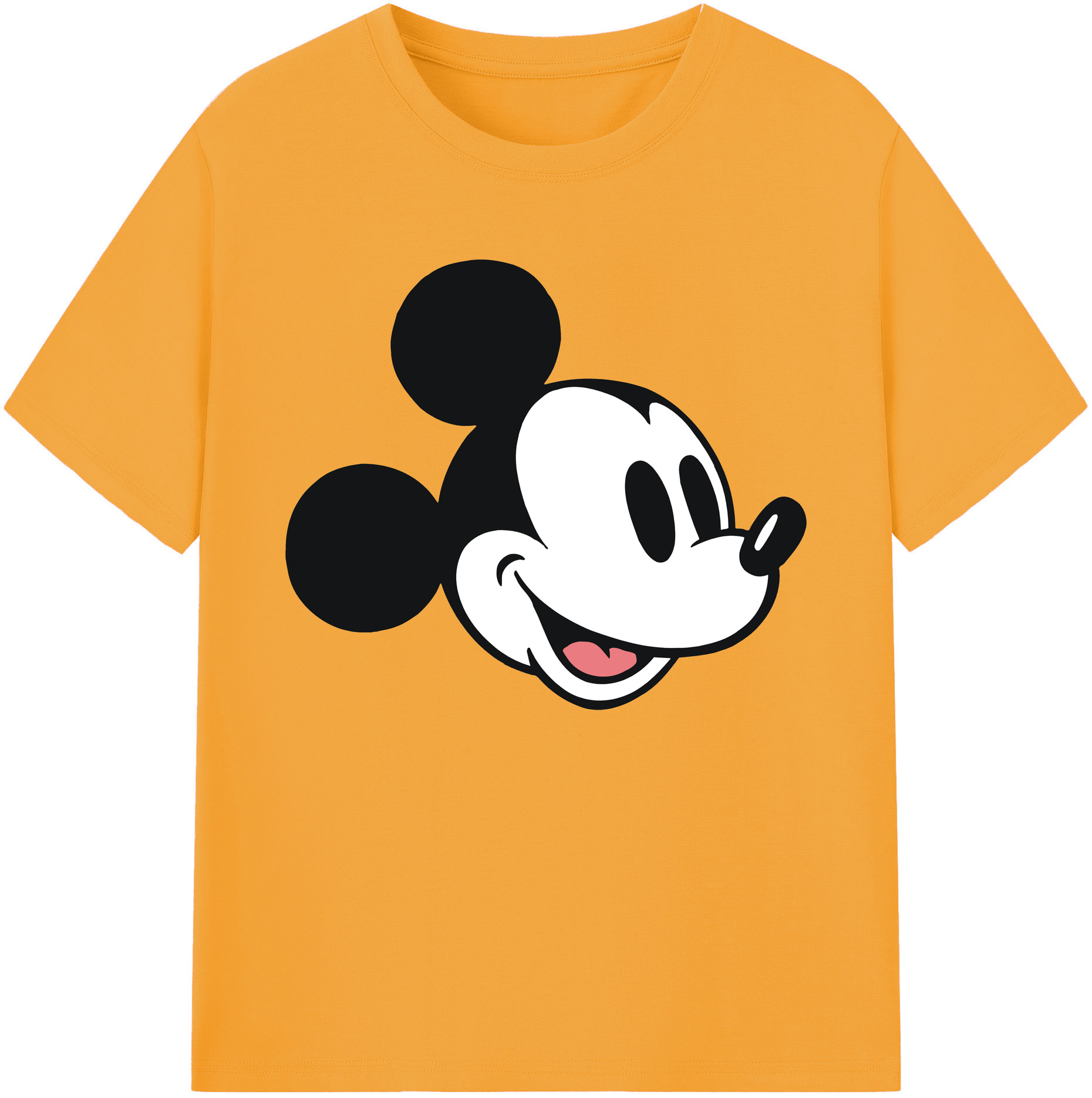 ミッキーマウス Mickey Mouse 綿100％ メンズ半袖Tシャツ｜肌触りやわらか＆通気性