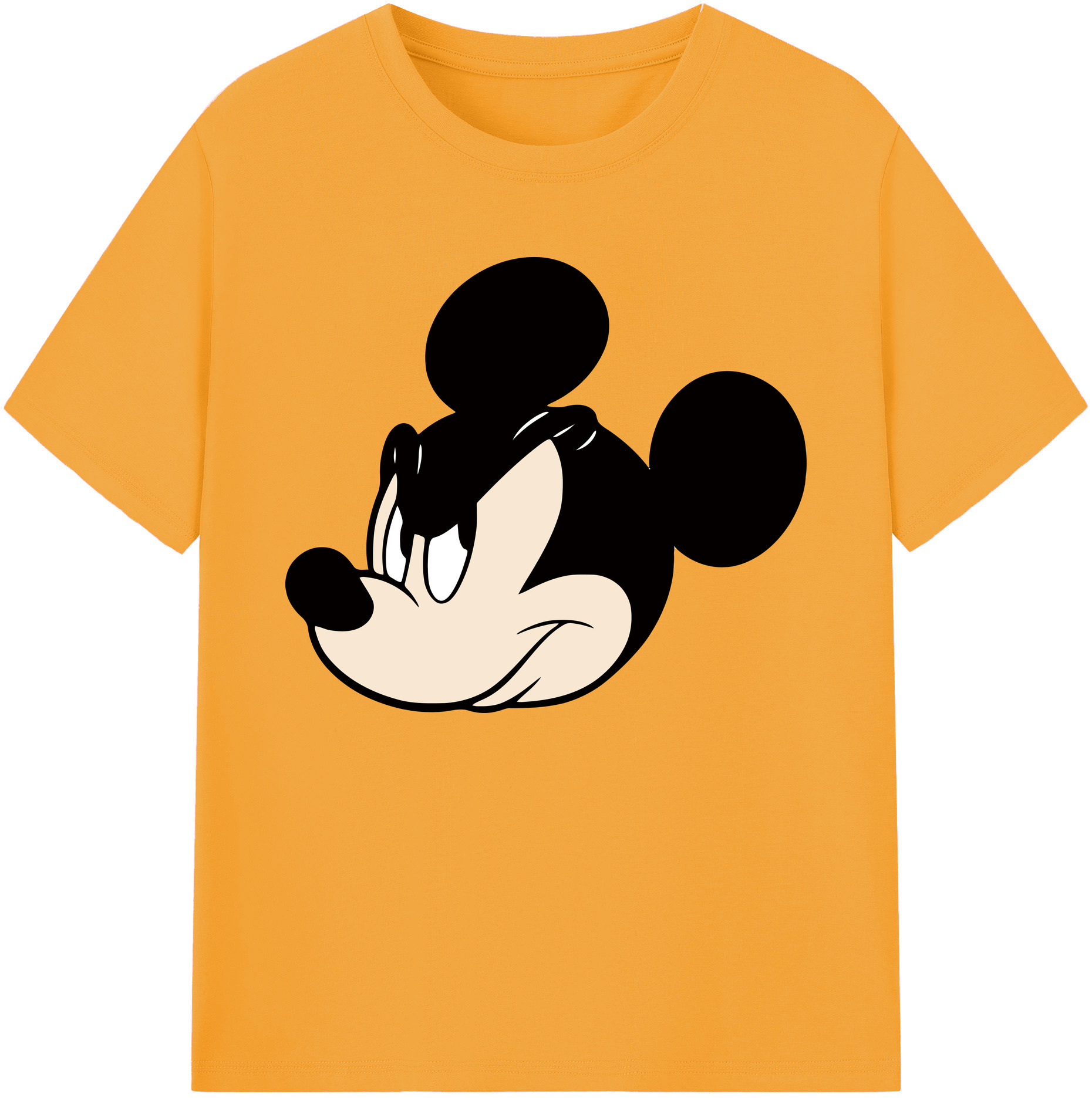 ミッキーマウス Mickey Mouse 綿100％ メンズ半袖Tシャツ｜肌触りやわらか＆通気性