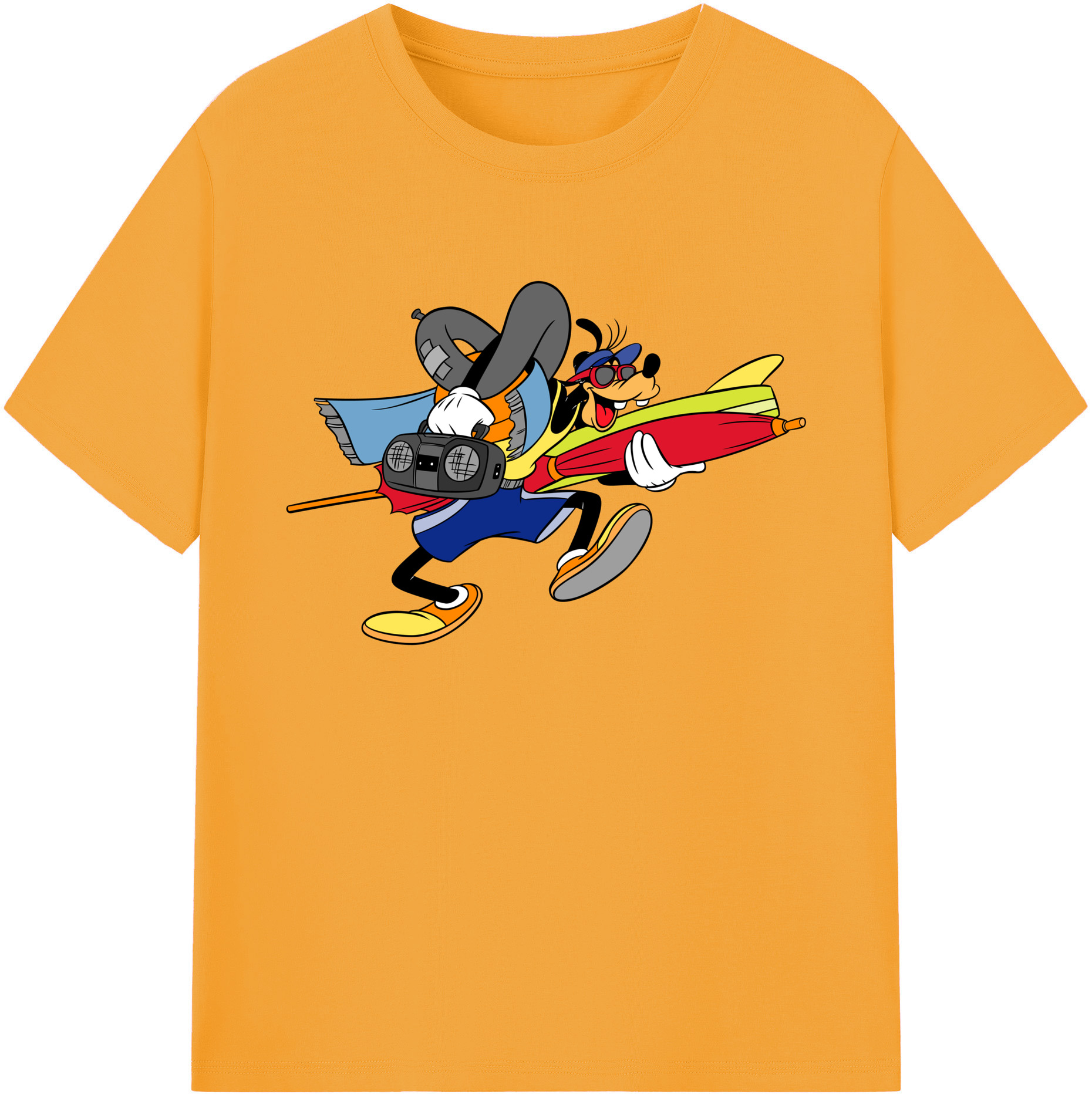 ミッキーマウス Mickey Mouse 綿100％ メンズ半袖Tシャツ｜肌触りやわらか＆通気性