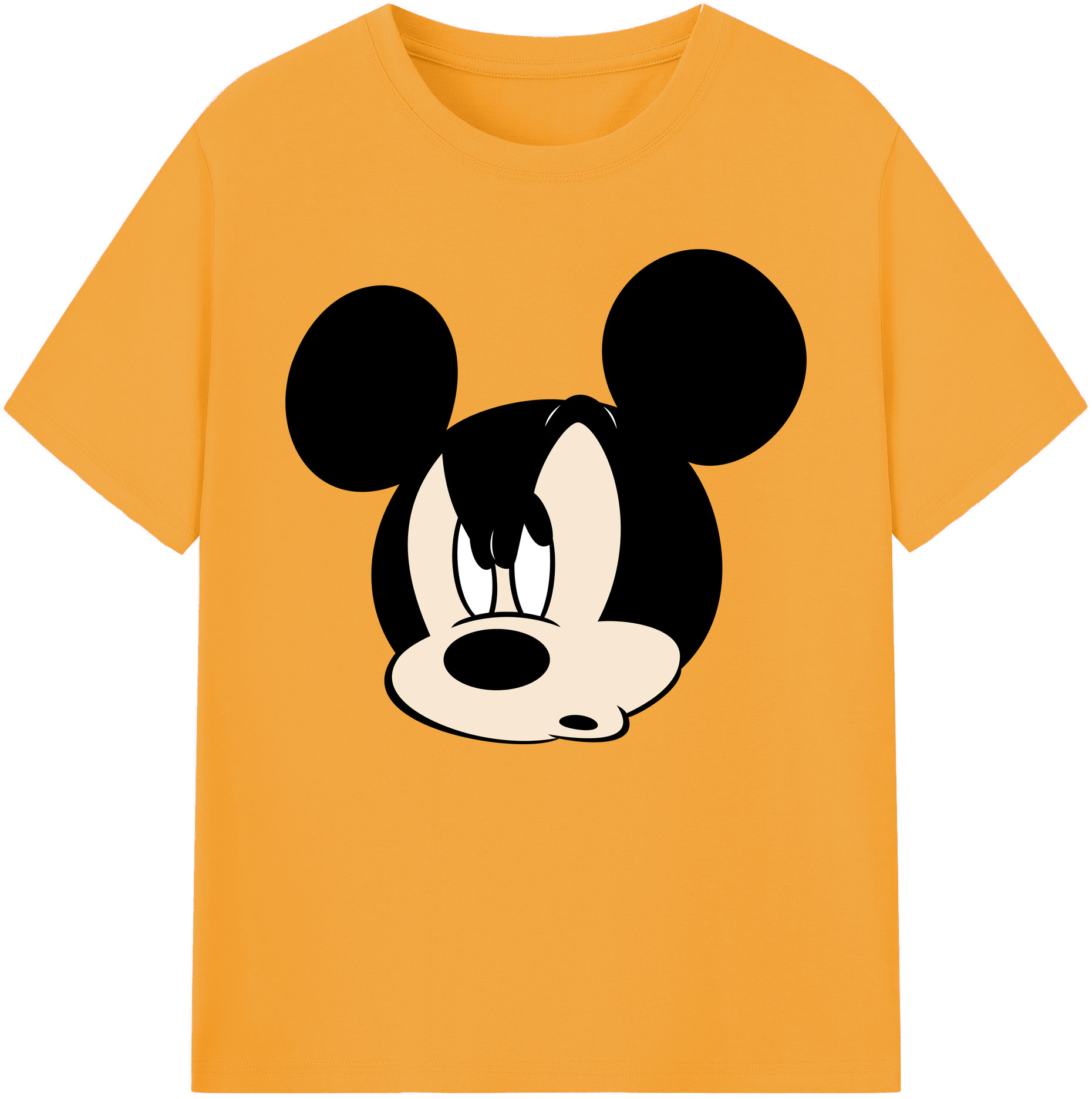 ミッキーマウス Mickey Mouse 綿100％ メンズ半袖Tシャツ｜肌触りやわらか＆通気性