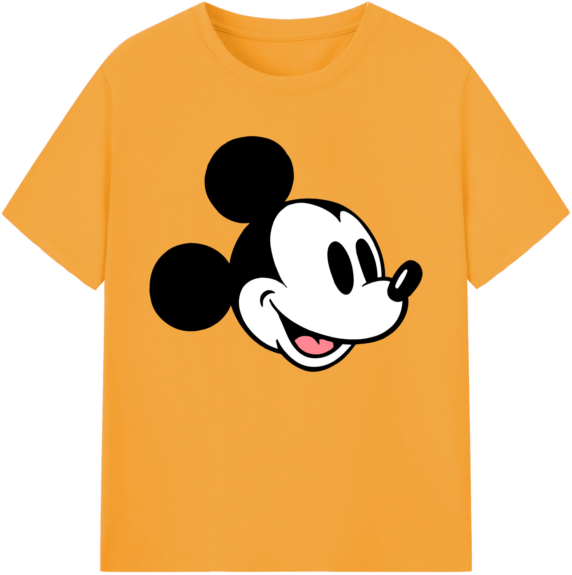 ミッキーマウス Mickey Mouse 綿100％ メンズ半袖Tシャツ｜肌触りやわらか＆通気性