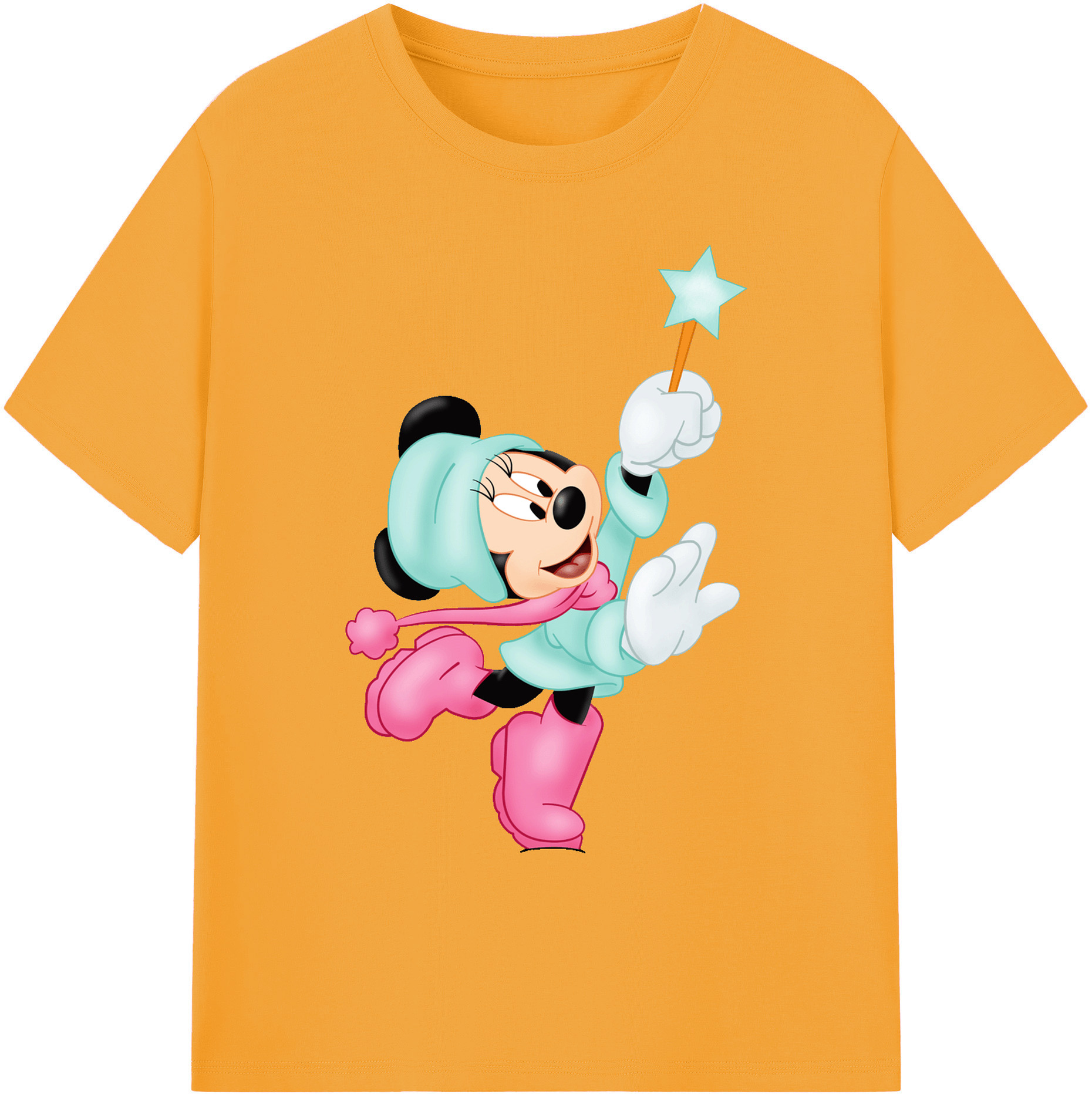 ミッキーマウス Mickey Mouse 綿100％ メンズ半袖Tシャツ｜肌触りやわらか＆通気性