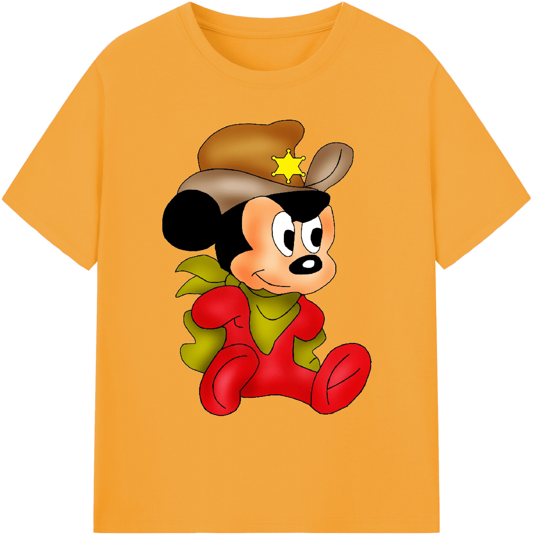 ミッキーマウス Mickey Mouse 綿100％ メンズ半袖Tシャツ｜肌触りやわらか＆通気性