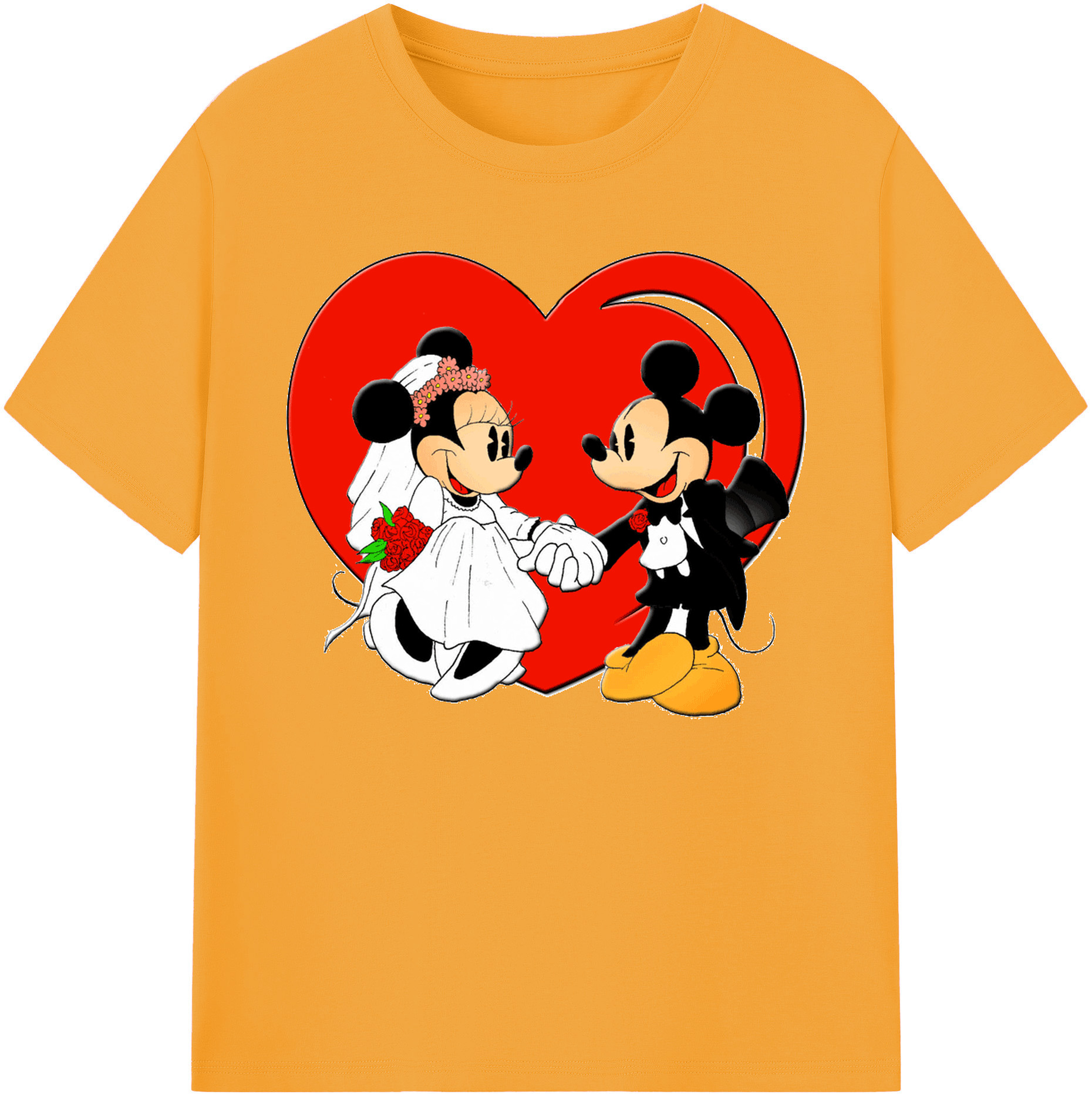 ミッキーマウス Mickey Mouse 綿100％ メンズ半袖Tシャツ｜肌触りやわらか＆通気性