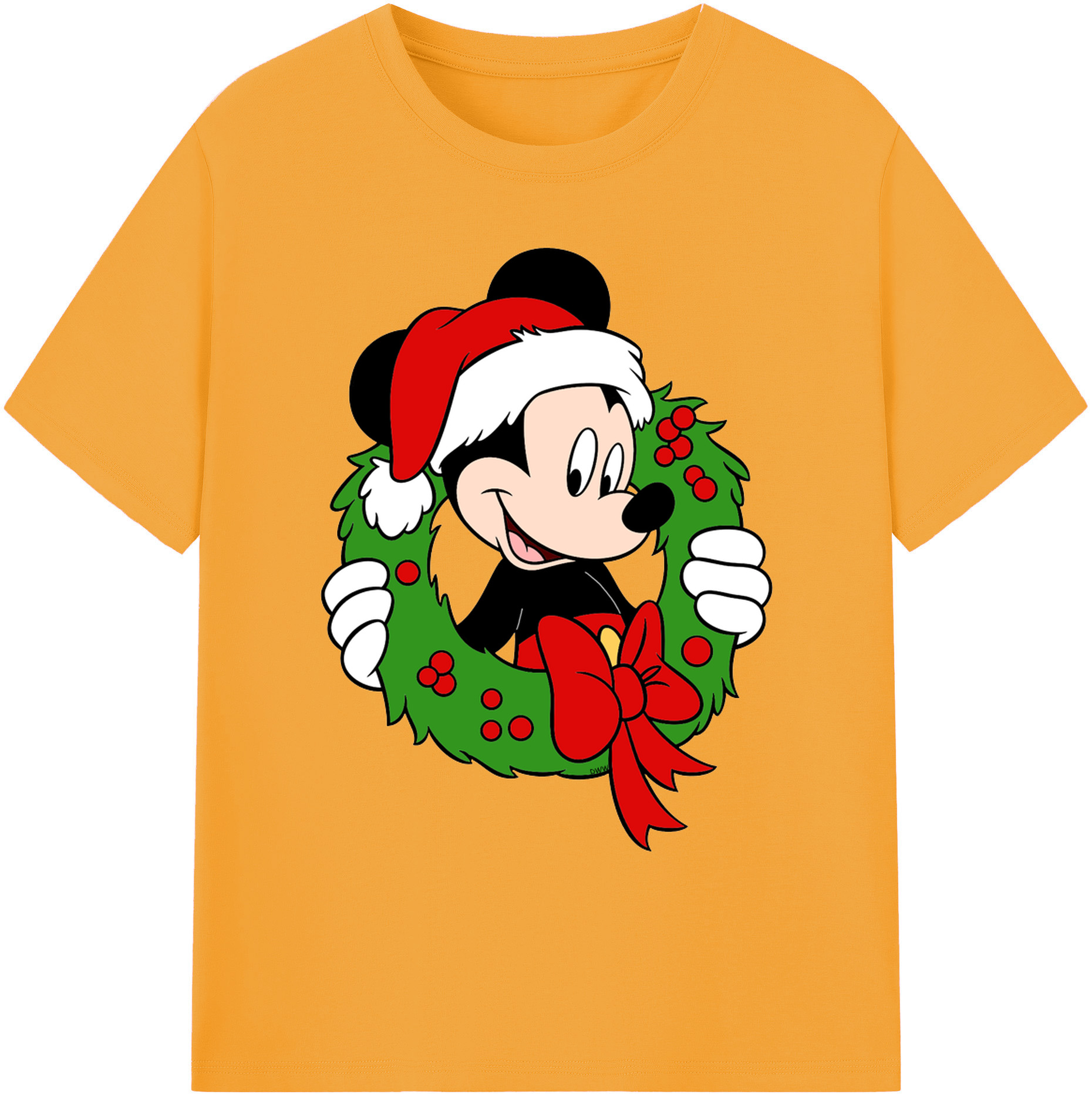 ミッキーマウス Mickey Mouse 綿100％ メンズ半袖Tシャツ｜肌触りやわらか＆通気性