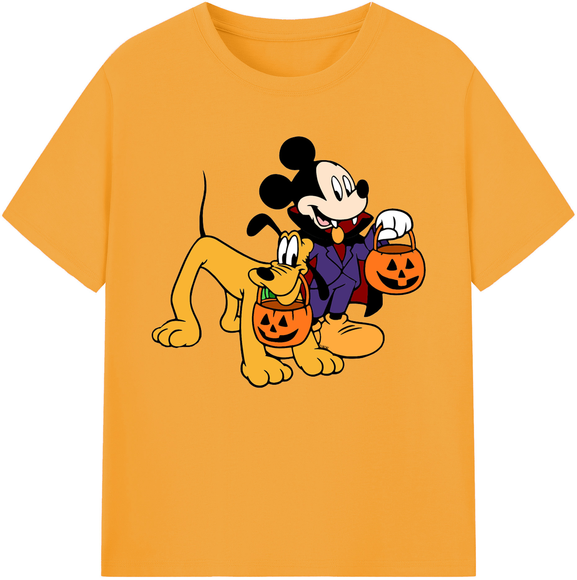 ミッキーマウス Mickey Mouse 綿100％ メンズ半袖Tシャツ｜肌触りやわらか＆通気性