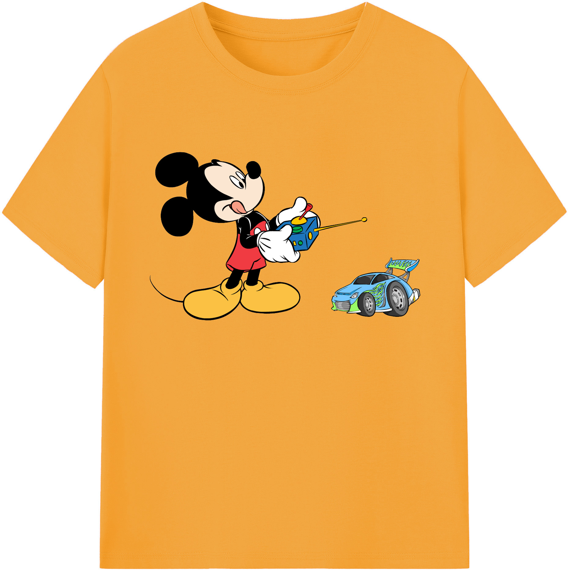ミッキーマウス Mickey Mouse 綿100％ メンズ半袖Tシャツ｜肌触りやわらか＆通気性