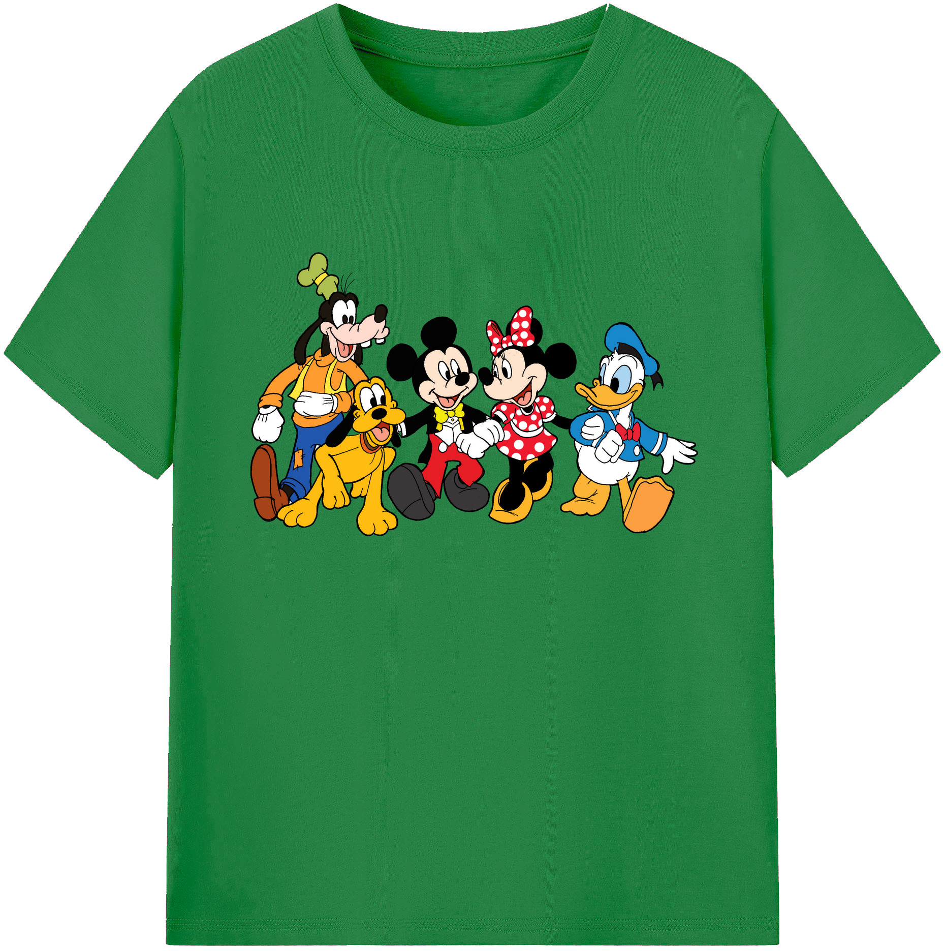 ミッキーマウス Mickey Mouse 綿100％ メンズ半袖Tシャツ｜肌触りやわらか＆通気性