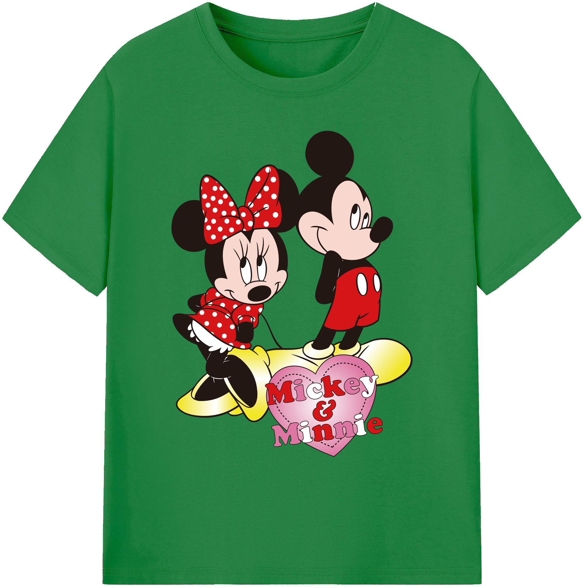 ミッキーマウス Mickey Mouse 綿100％ メンズ半袖Tシャツ｜肌触りやわらか＆通気性