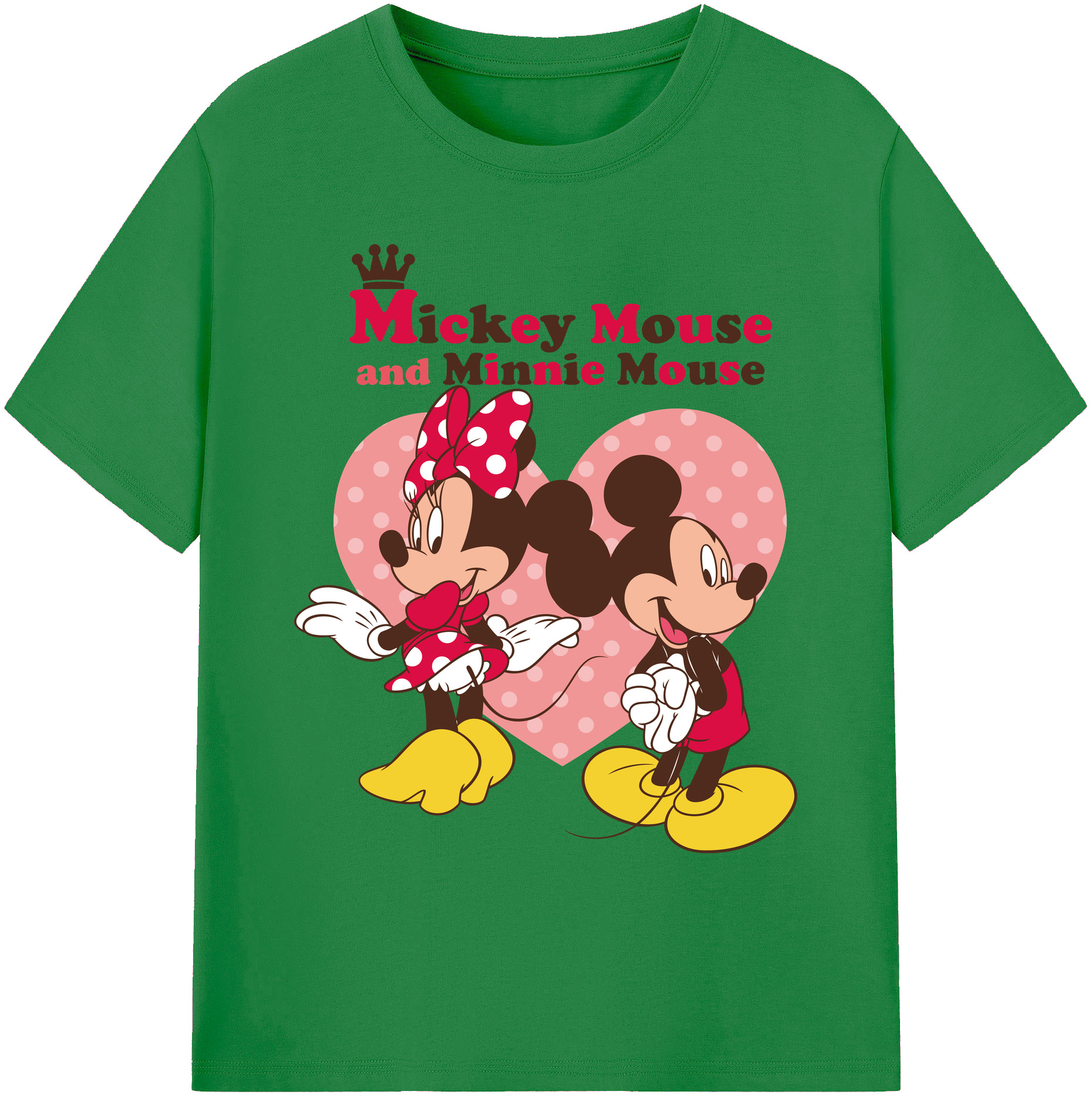 ミッキーマウス Mickey Mouse 綿100％ メンズ半袖Tシャツ｜肌触りやわらか＆通気性