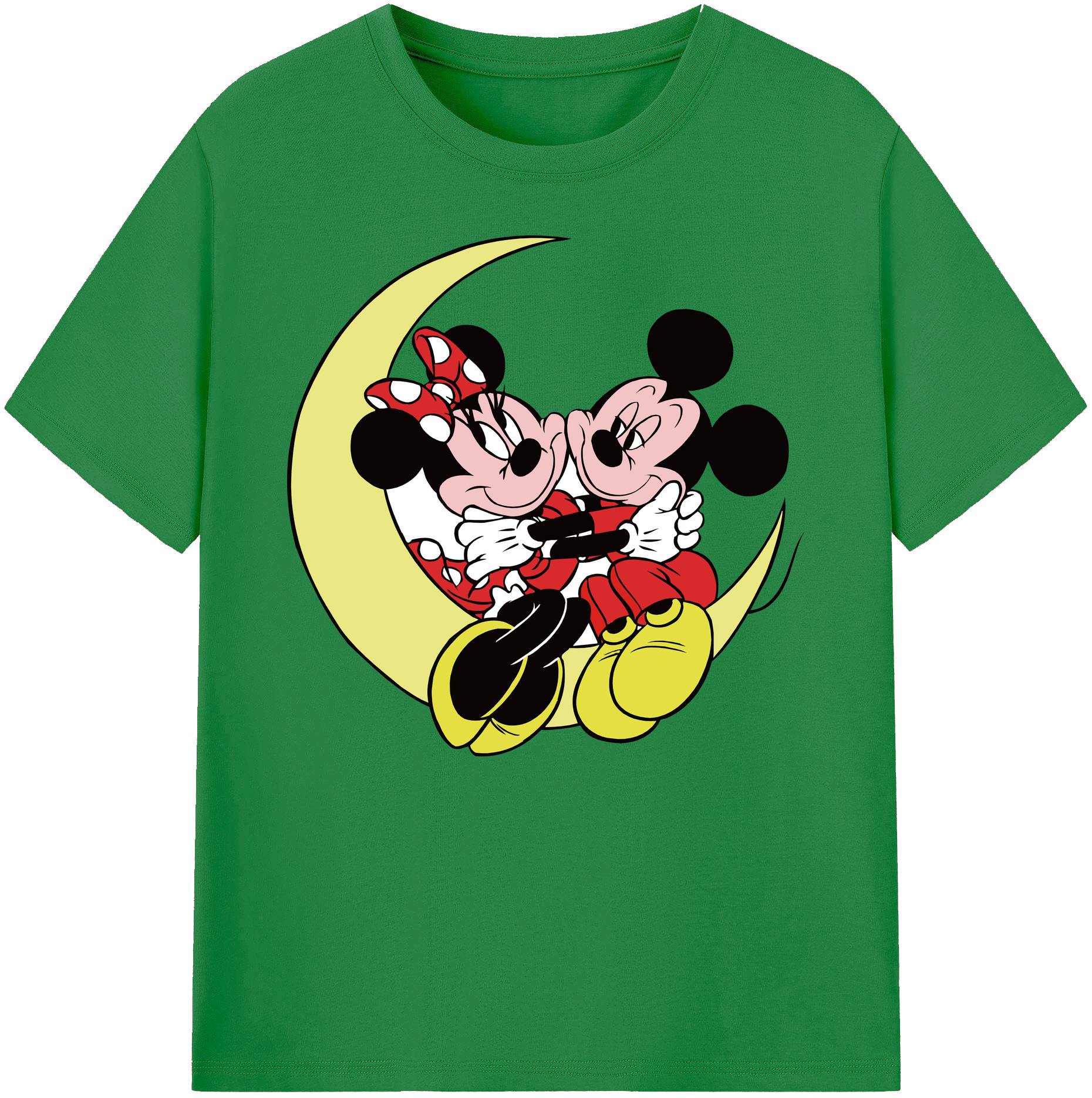 ミッキーマウス Mickey Mouse 綿100％ メンズ半袖Tシャツ｜肌触りやわらか＆通気性