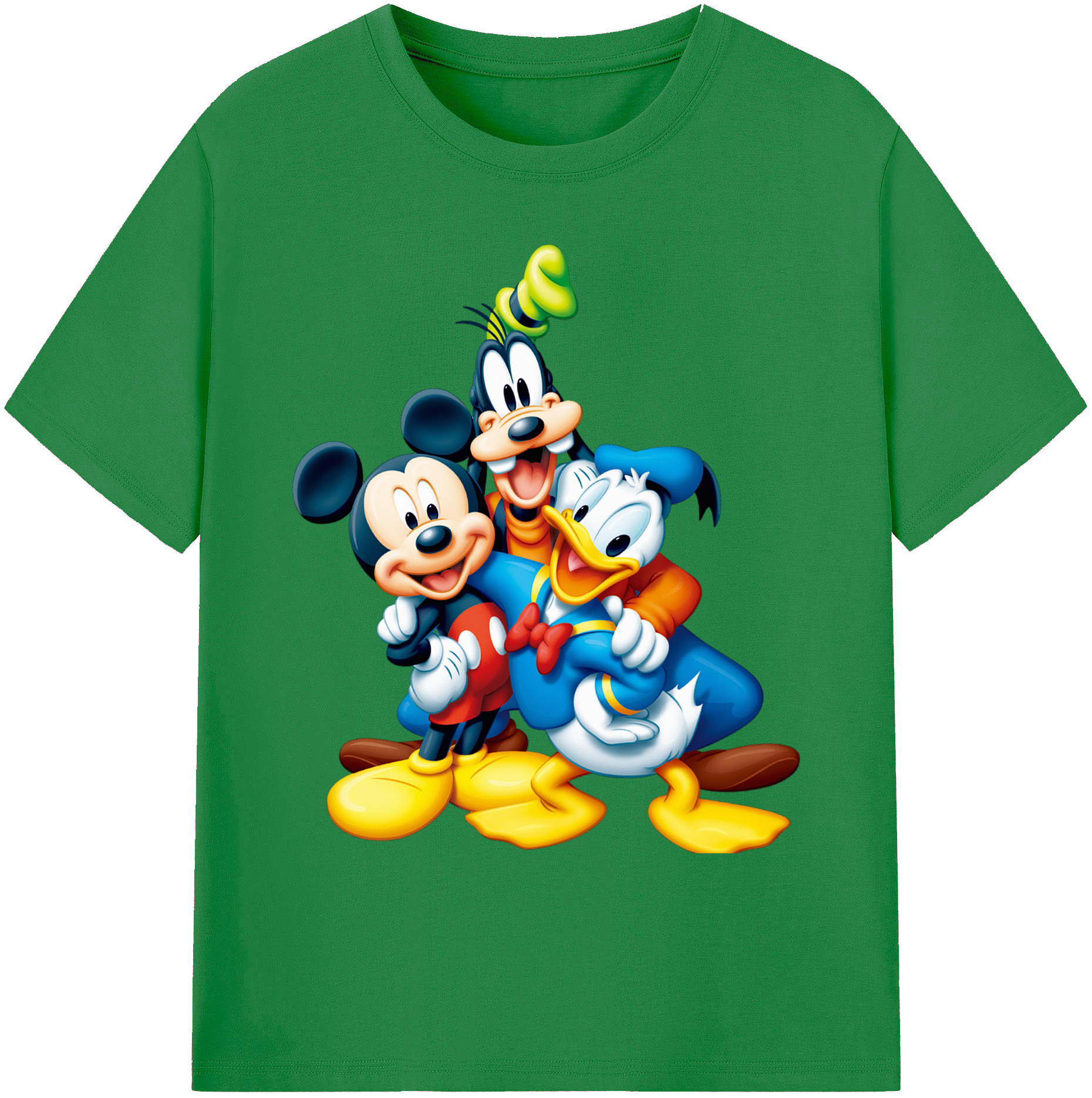 ミッキーマウス Mickey Mouse 綿100％ メンズ半袖Tシャツ｜肌触りやわらか＆通気性