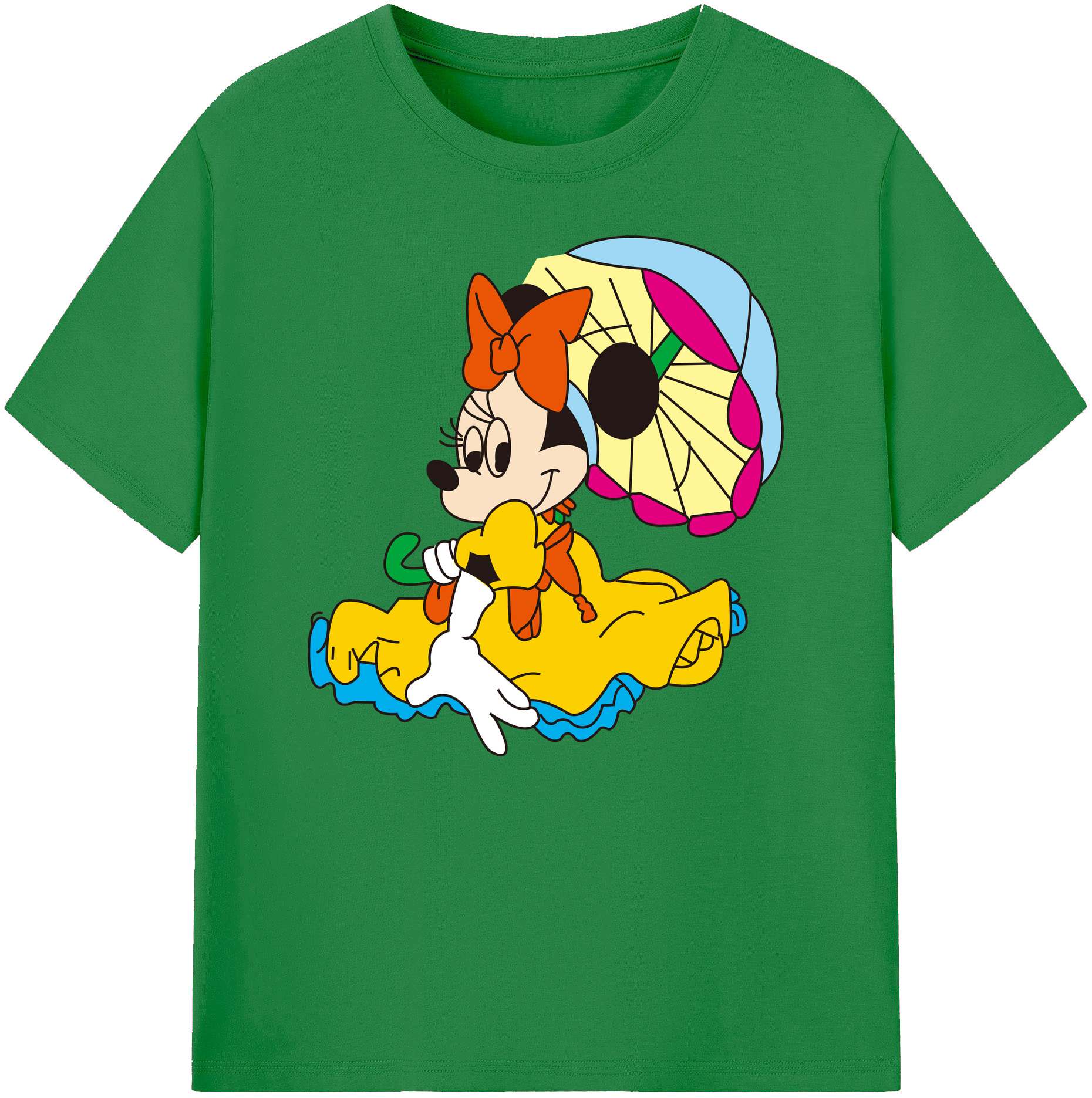 ミッキーマウス Mickey Mouse 綿100％ メンズ半袖Tシャツ｜肌触りやわらか＆通気性