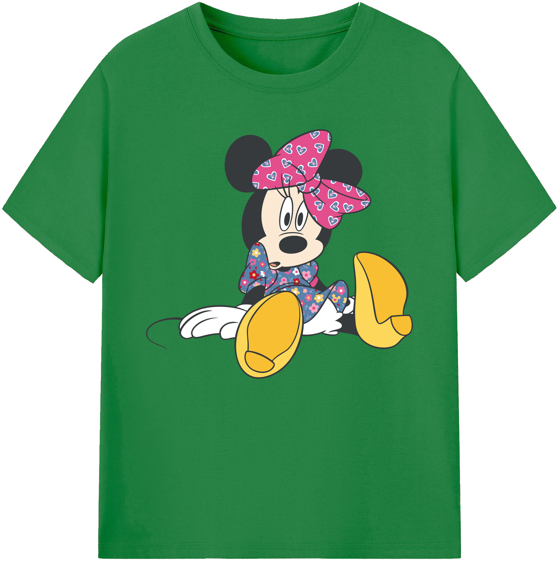 ミッキーマウス Mickey Mouse 綿100％ メンズ半袖Tシャツ｜肌触りやわらか＆通気性