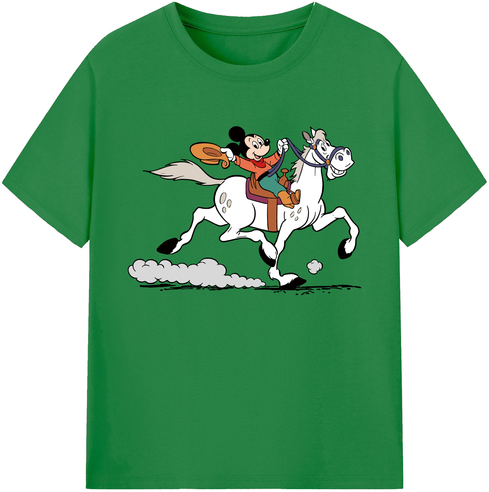 ミッキーマウス Mickey Mouse 綿100％ メンズ半袖Tシャツ｜肌触りやわらか＆通気性