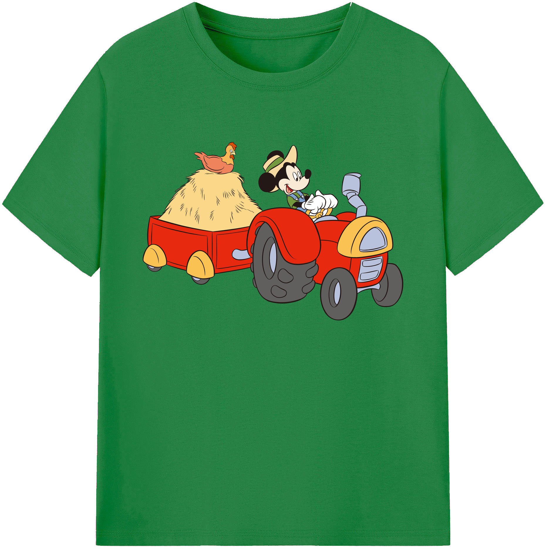 ミッキーマウス Mickey Mouse 綿100％ メンズ半袖Tシャツ｜肌触りやわらか＆通気性