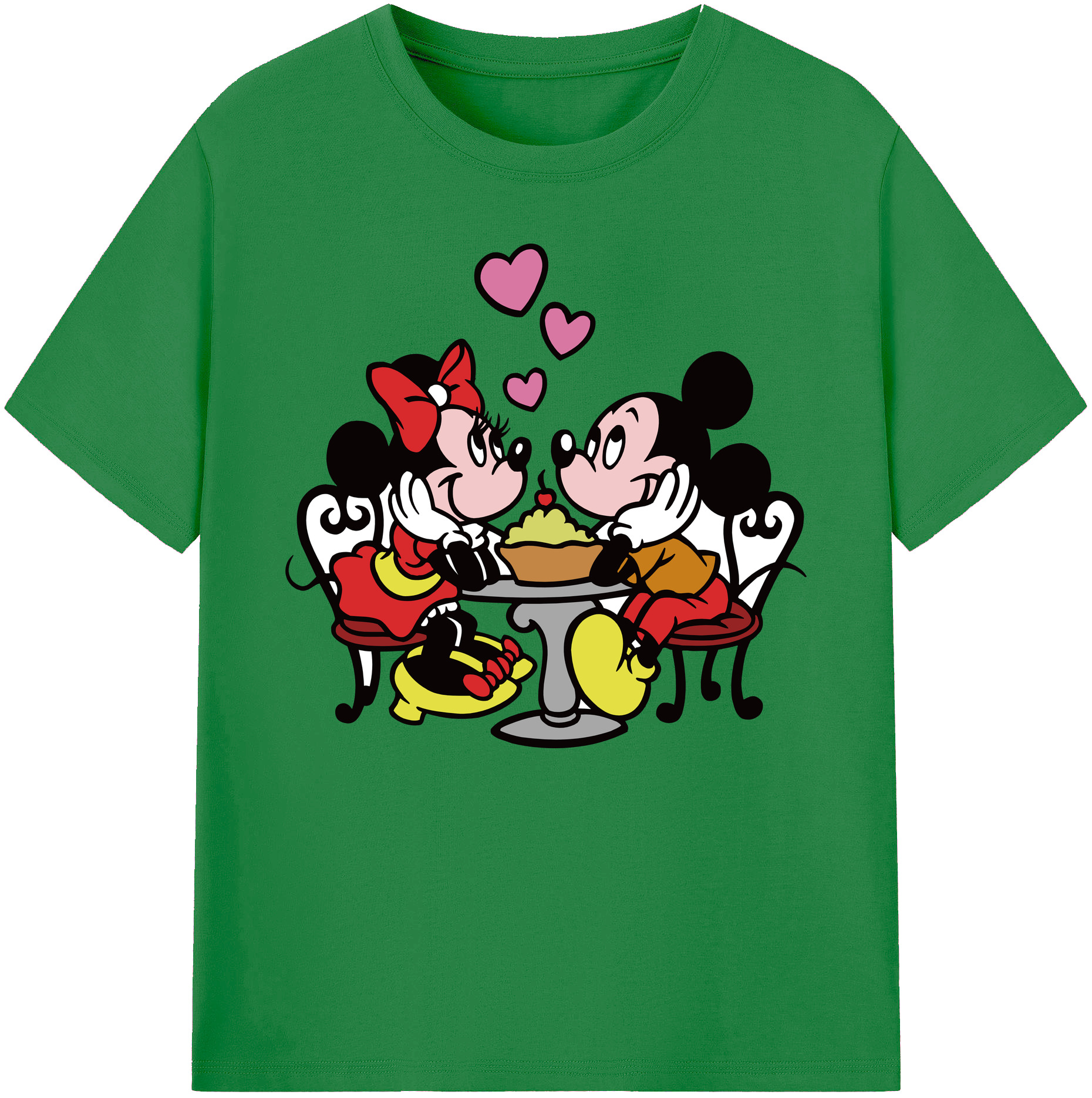 ミッキーマウス Mickey Mouse 綿100％ メンズ半袖Tシャツ｜肌触りやわらか＆通気性