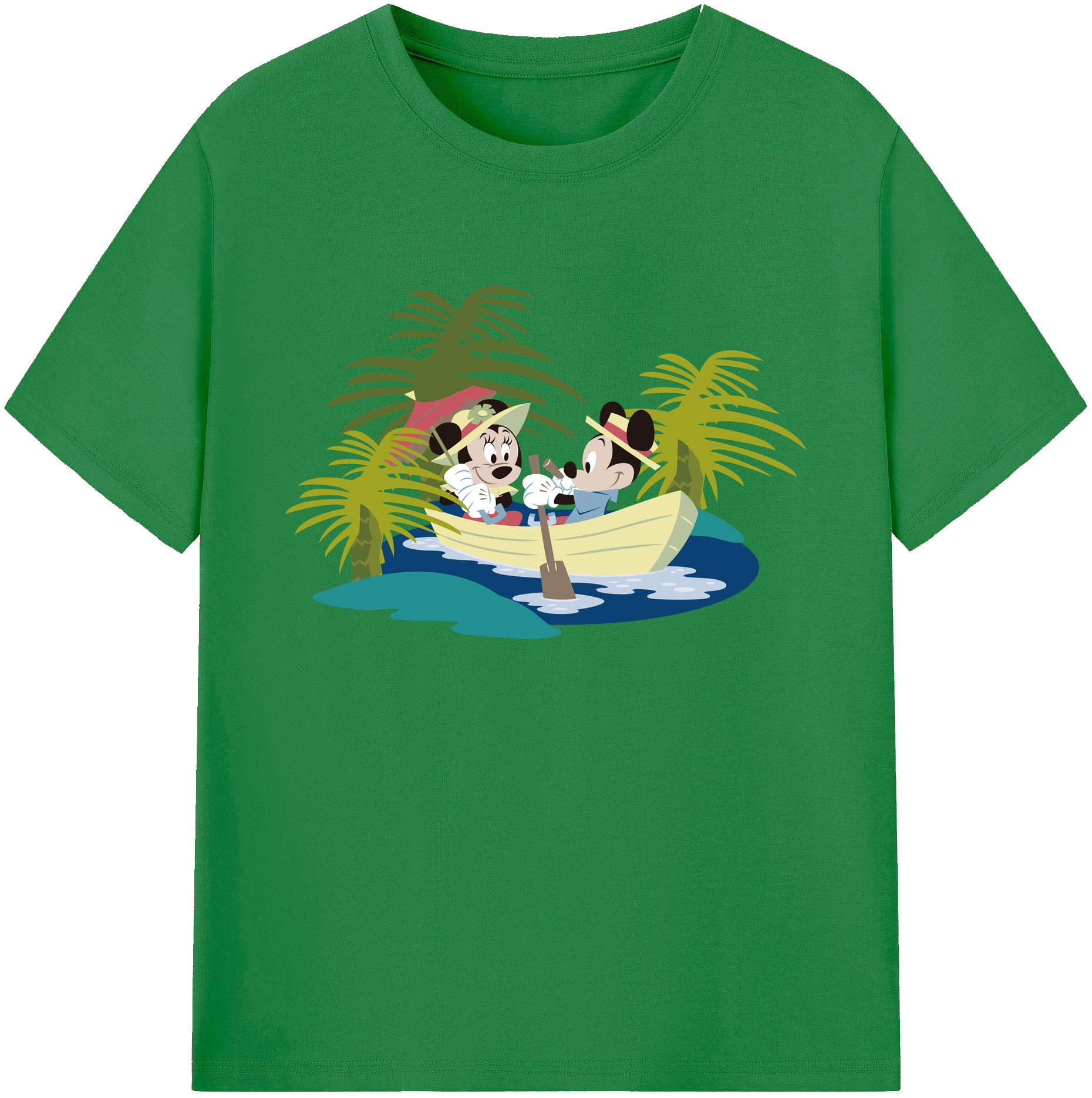 ミッキーマウス Mickey Mouse 綿100％ メンズ半袖Tシャツ｜肌触りやわらか＆通気性