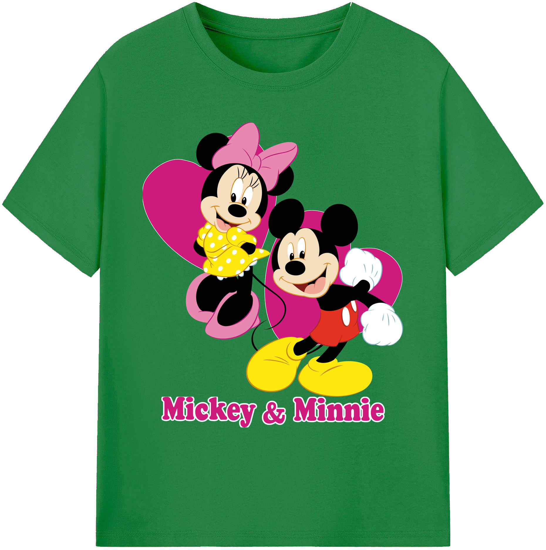ミッキーマウス Mickey Mouse 綿100％ メンズ半袖Tシャツ｜肌触りやわらか＆通気性