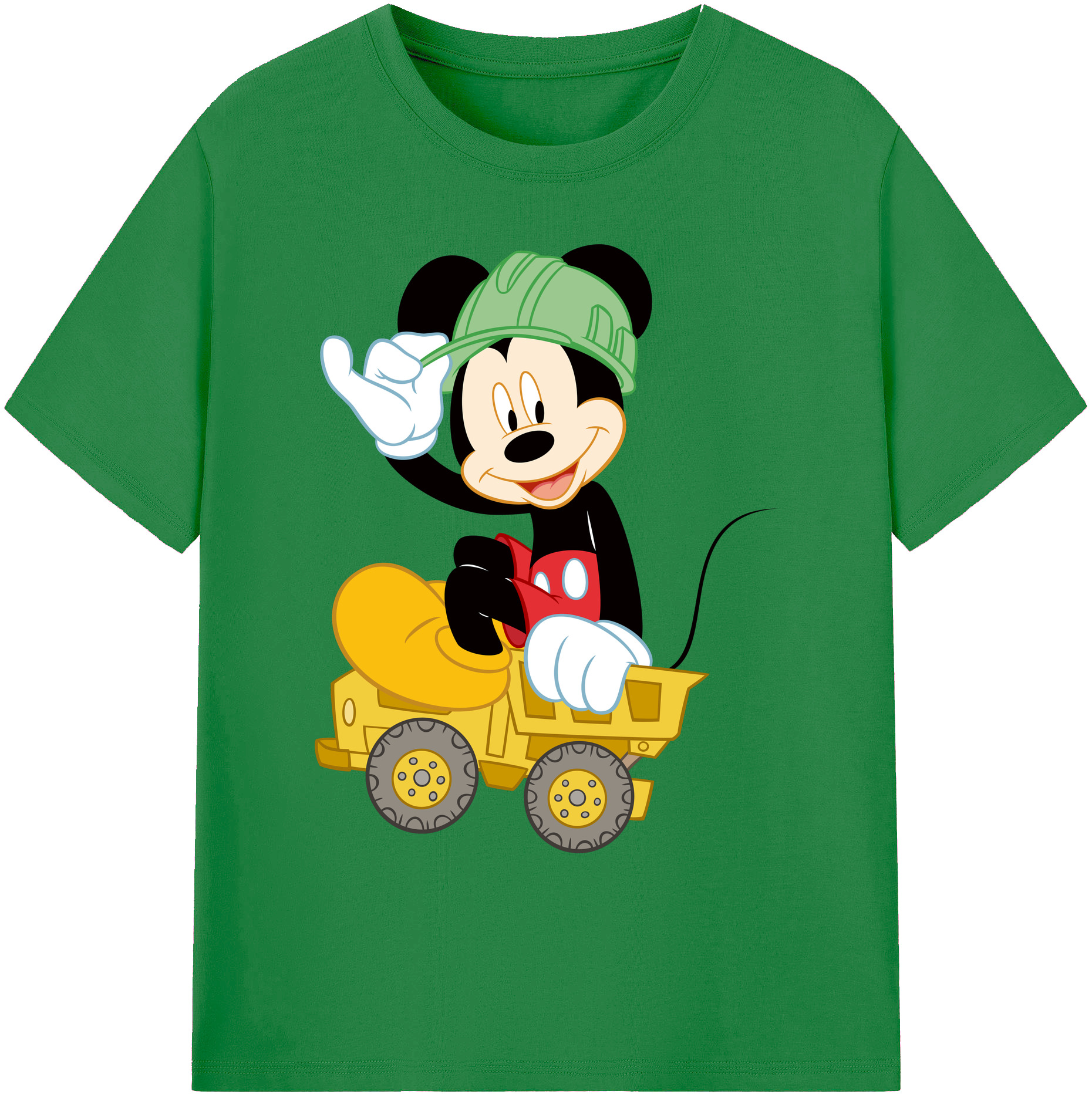 ミッキーマウス Mickey Mouse 綿100％ メンズ半袖Tシャツ｜肌触りやわらか＆通気性