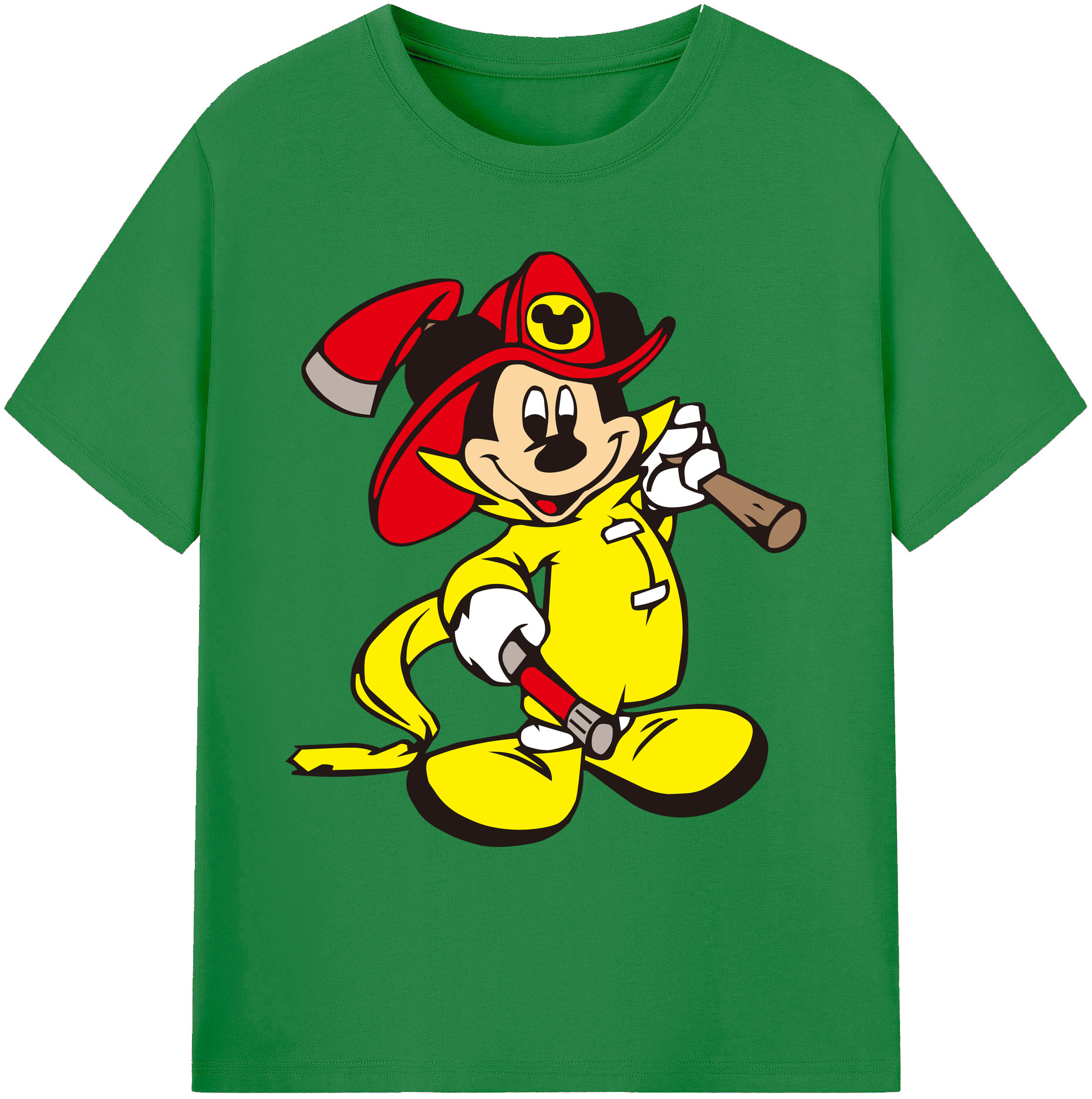ミッキーマウス Mickey Mouse 綿100％ メンズ半袖Tシャツ｜肌触りやわらか＆通気性
